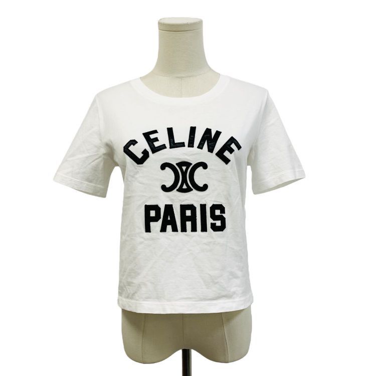 Celine Celine Paris Logo Short Sleeve T-Shirt Size S Size S / US 4 / IT 40 - 1 Thumbnail