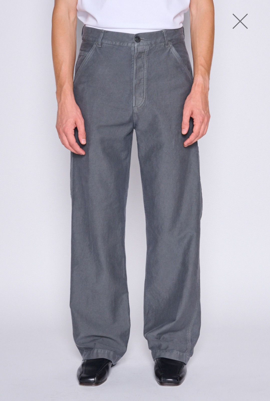 Dries Van Noten Last Size Dries Van Noten Gray Straight-Leg Pants Size US 36 / EU 52 - 2 Thumbnail