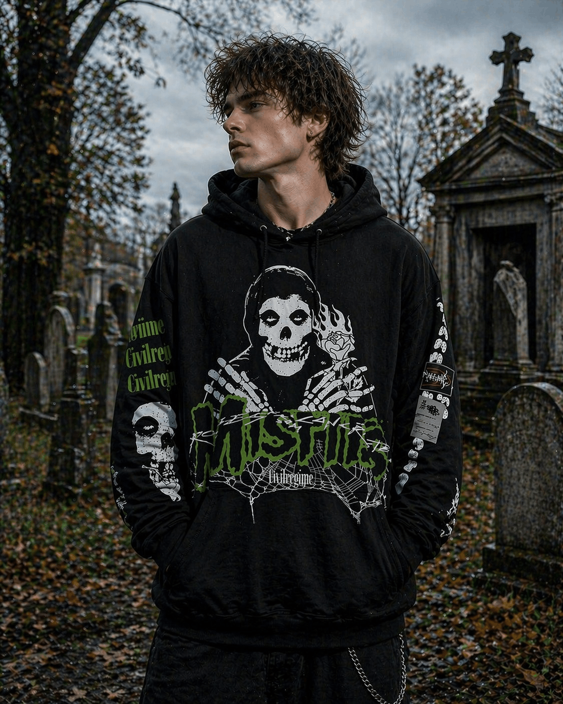 Civil Regime Civil Regime x Misfits Beware Regime Graphic Hoodie Black L Size US L / EU 52-54 / 3 - 3 Thumbnail