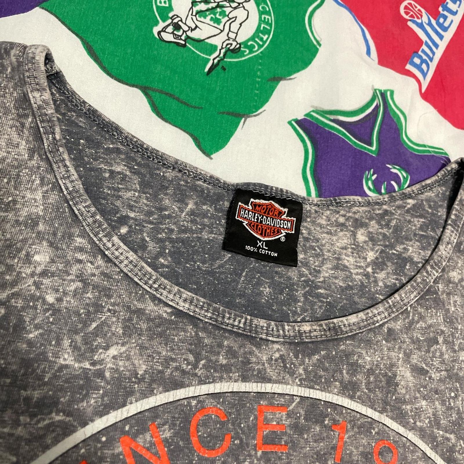 Harley Davidson × Vintage Vintage 90s Harley Davidson Motorcycle New York Tank Top Tee Size US XL / EU 56 / 4 - 5 Thumbnail