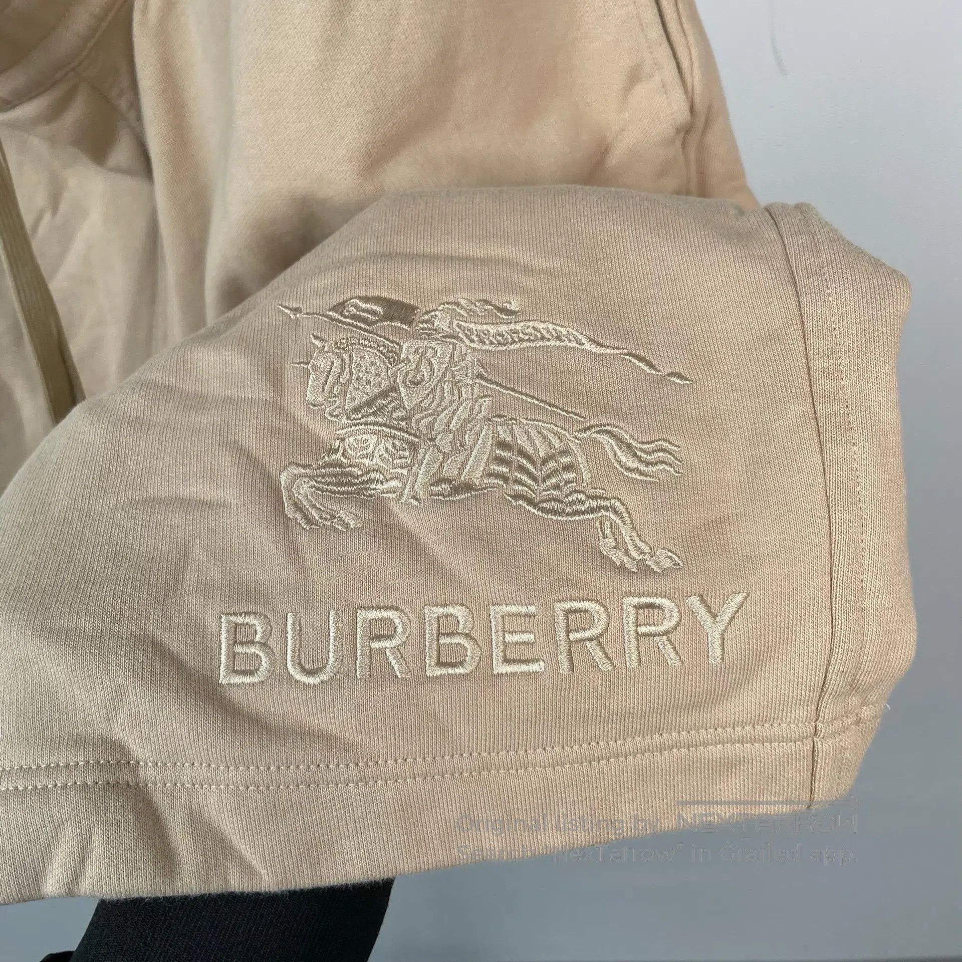 Burberry Burberry size XL Khaki Embroidered Letter Logo Warhorse Lo Size US 27 - 2 Thumbnail