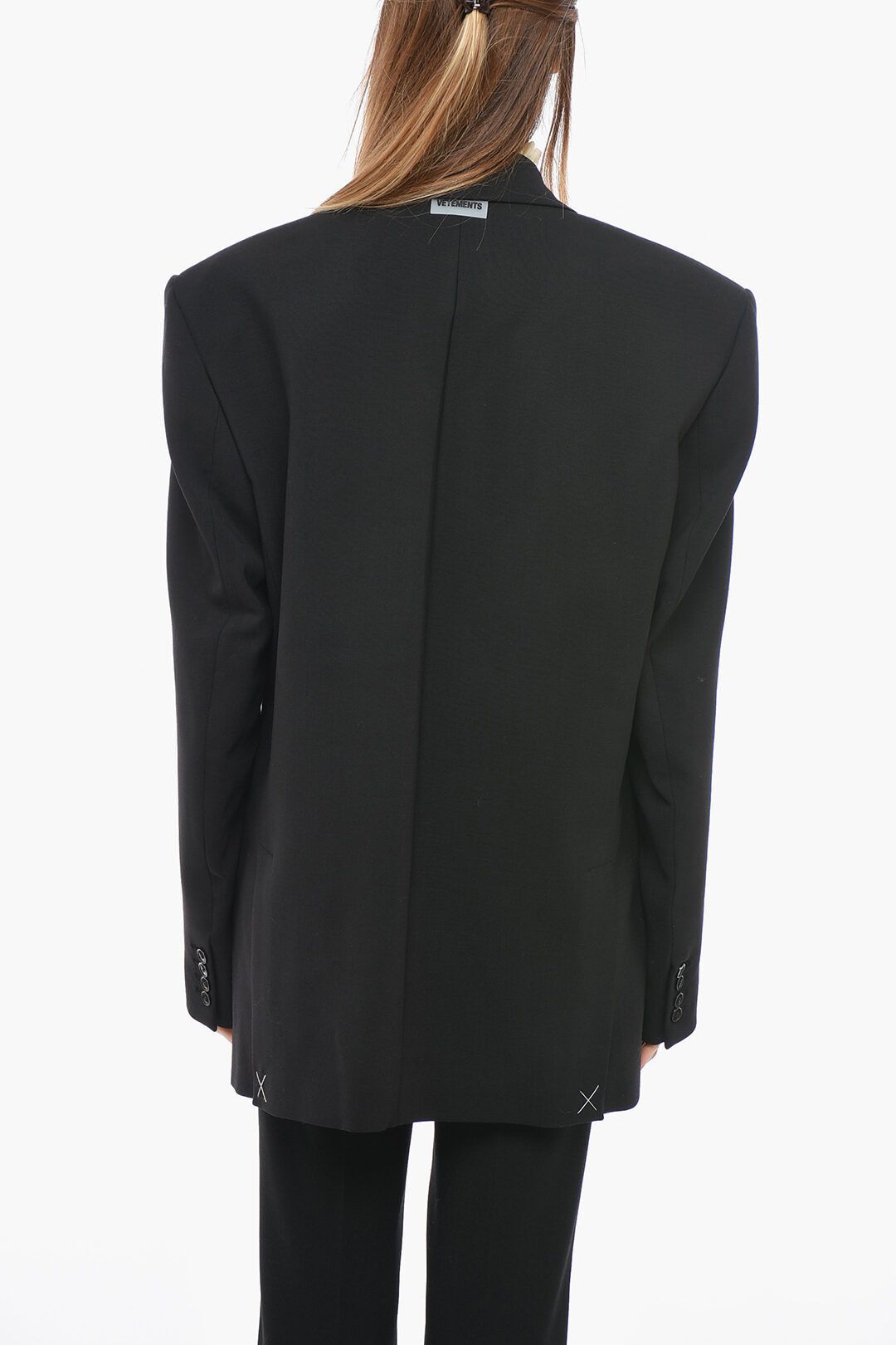 Vetements og1mm0824 Unisex Oversized Blazer in Black Size XS / US 0-2 / IT 36-38 - 8 Thumbnail