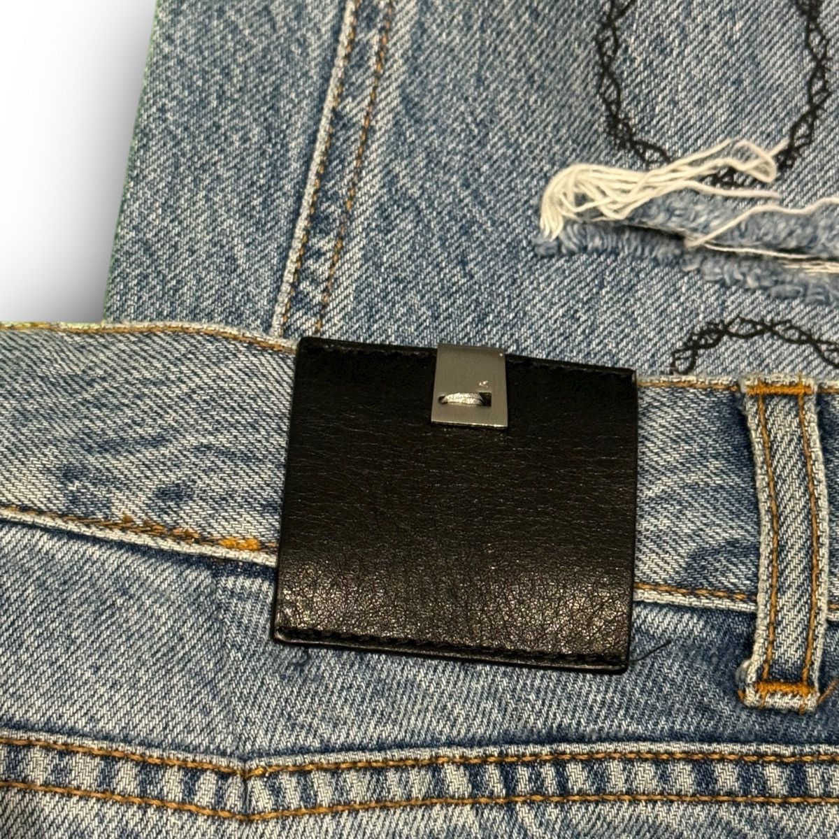 Alyx Alyx Thorn Slash Distressed Denim Size US 32 / EU 48 - 8 Thumbnail
