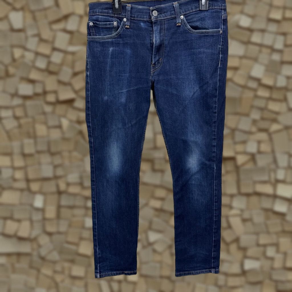 Levi's Levi's 511 Men's Skinny Jeans Cotton Blend Blue Size 33x32 5-Pocket Zip Regular Fit Size US 33 - 1 Thumbnail