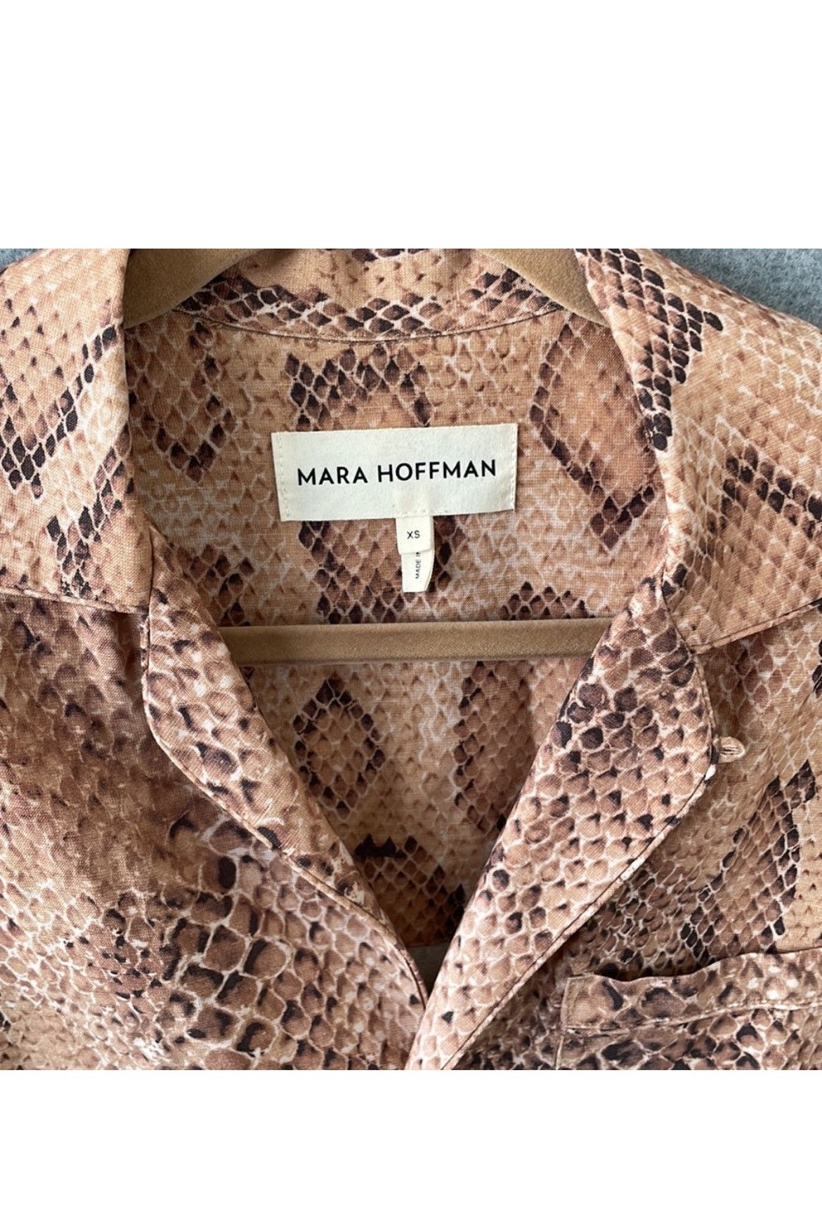 Mara Hoffman Printed snakeskin shirt jacket size xs Size XS / US 0-2 / IT 36-38 - 4 Thumbnail