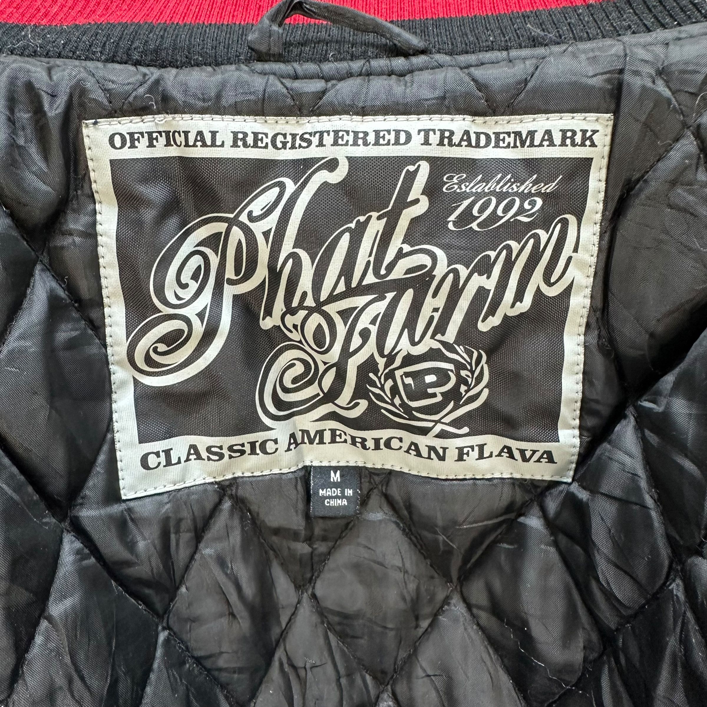 Phat Farm PHAT FARM Spellout Big Logo Wool Varsity Jacket #A53-1229 Size US M / EU 48-50 / 2 - 13 Thumbnail