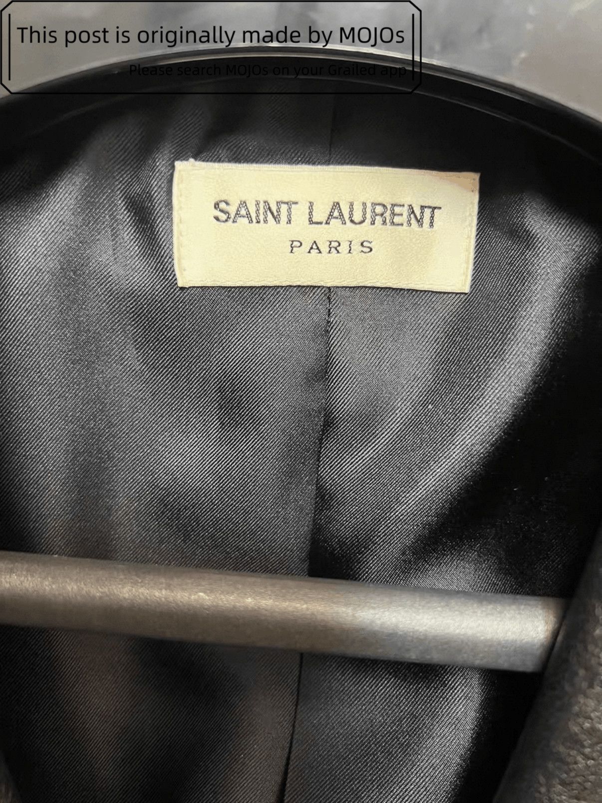 Saint Laurent Paris Sz 44 Saint Laurent Paris 14SS Leather Collar Blazer mojos10 Size US S / EU 44-46 / 1 - 3 Thumbnail