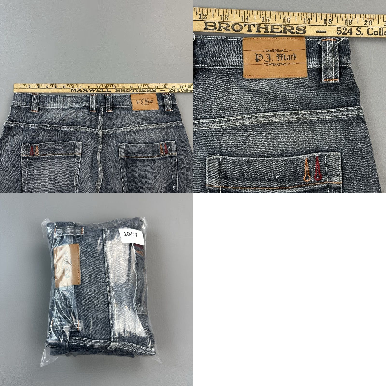 Vintage Vintage PJ Mark Jeans Mens 38x32 Blue Wide Leg Baggy Hip Hop Streetwear Y2K Jeans Mens 38 Blue Wide-Leg 90s Hip Hop Retro Punk Logo Size US 38 / EU 54 - 9 Thumbnail