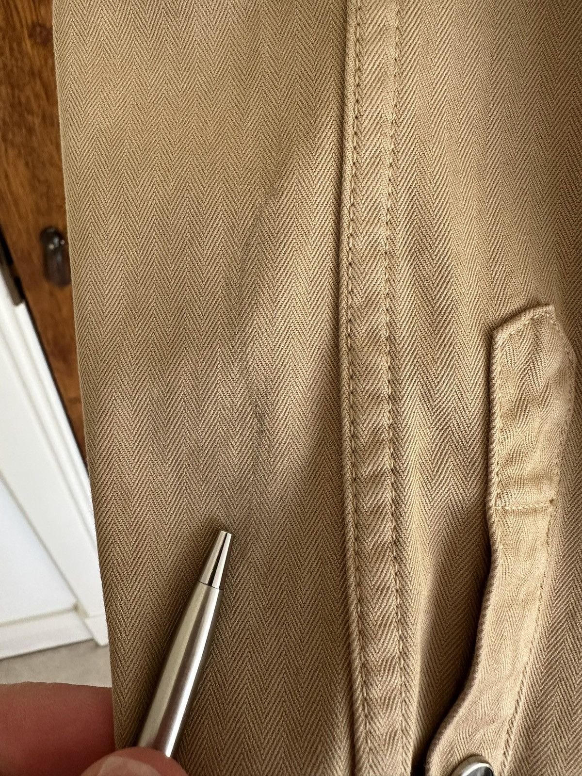 Saint Laurent Paris Saint Laurent western stonewashed denim shirt tan S Size US S / EU 44-46 / 1 - 20 Thumbnail