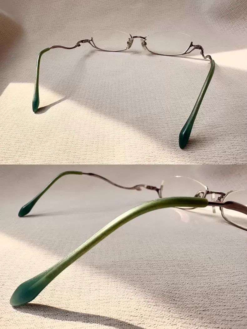 Vivienne Westwood Vivienne Westwood Teal futuristic half-frame Saturn glasse Size ONE SIZE - 4 Thumbnail