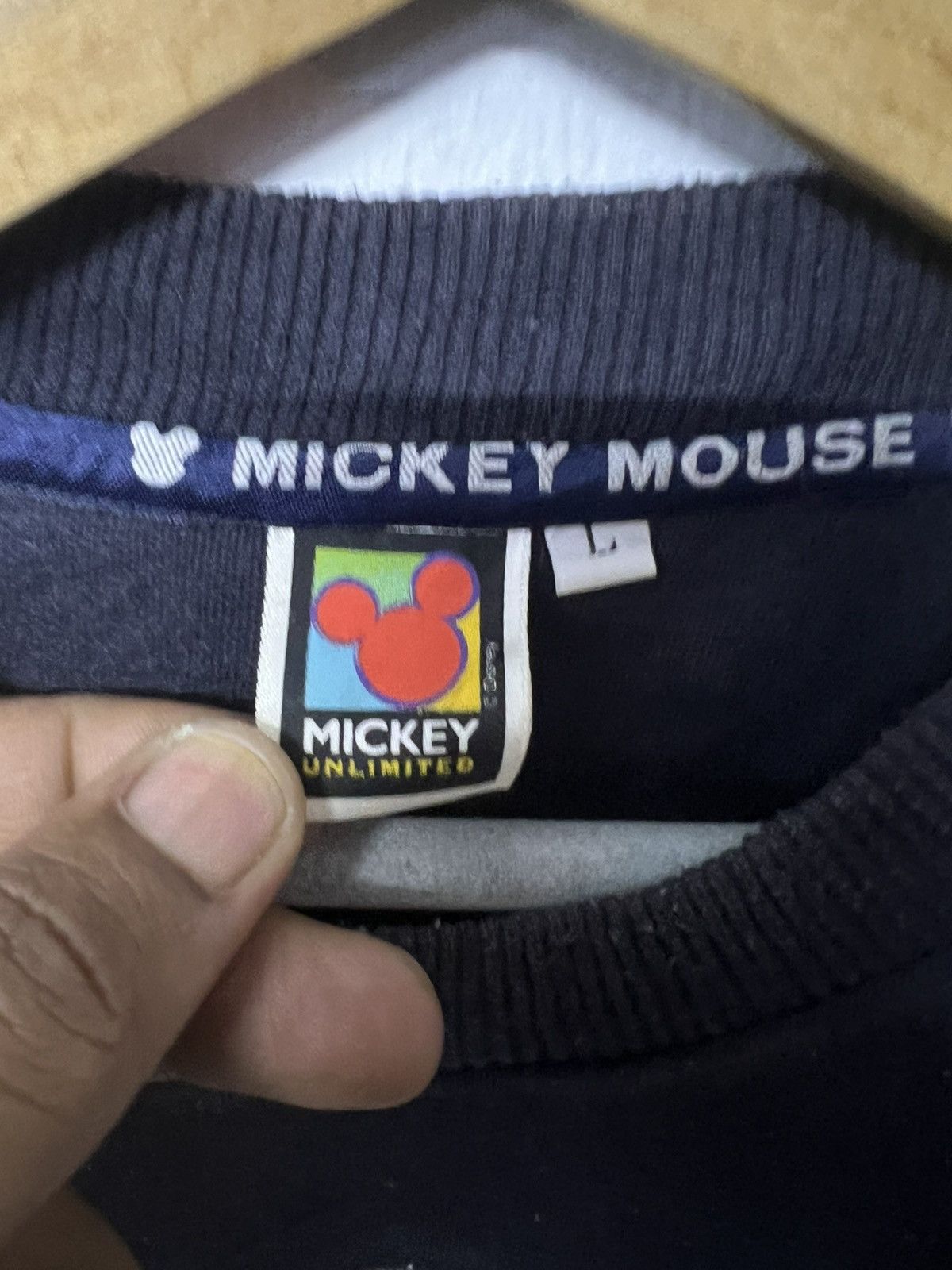 Mickey Mouse × Vintage MICKEY MOUSE OVER PRINT Size US M / EU 48-50 / 2 - 2 Thumbnail