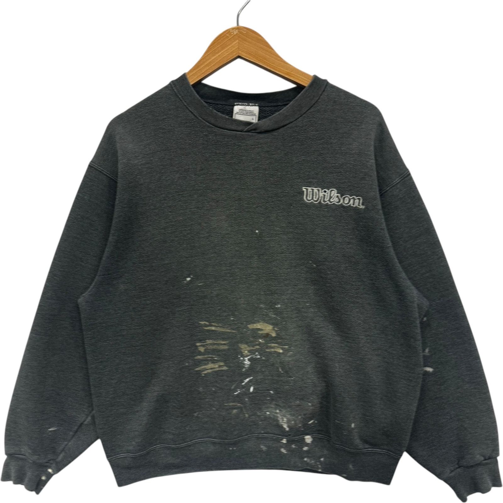 Wilson Vintage Wilson Embroidered Mini Logo Crewneck Large Size US L / EU 52-54 / 3 - 1 Thumbnail