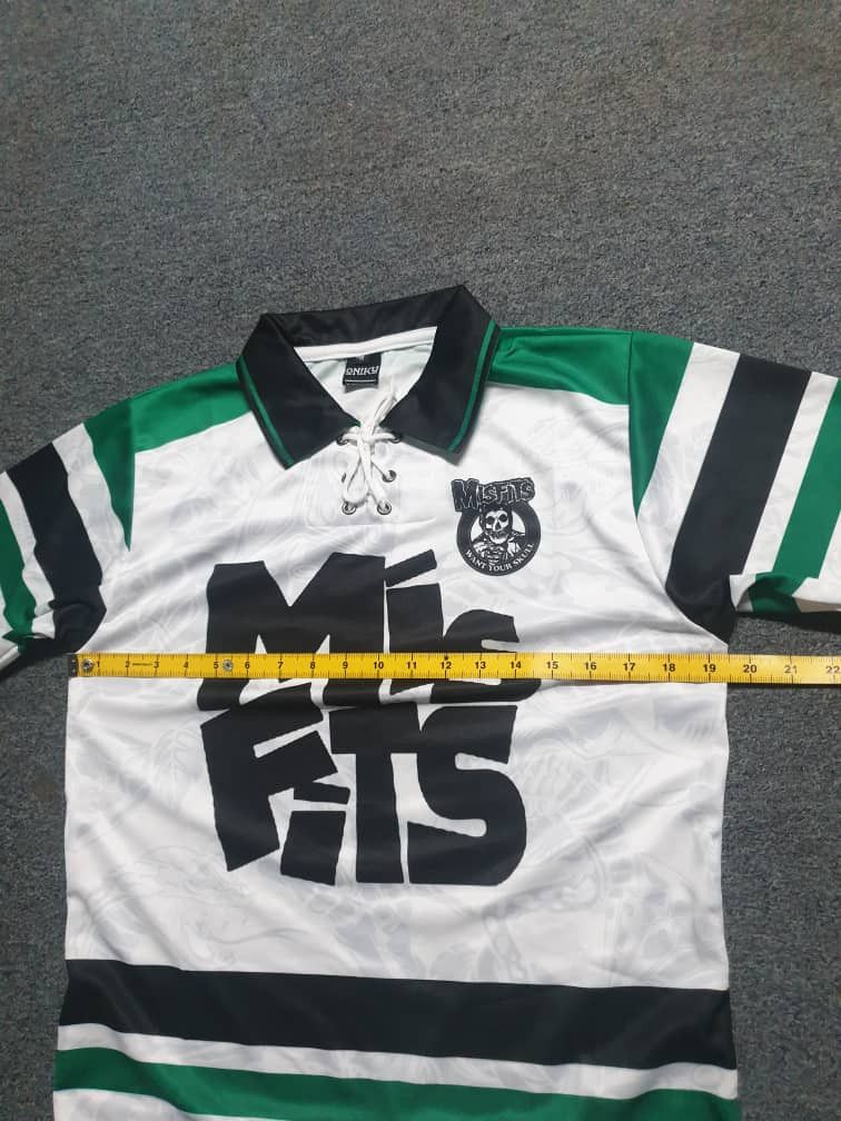 Misfits Misfits white green streetwear jersey Size US M / EU 48-50 / 2 - 8 Thumbnail
