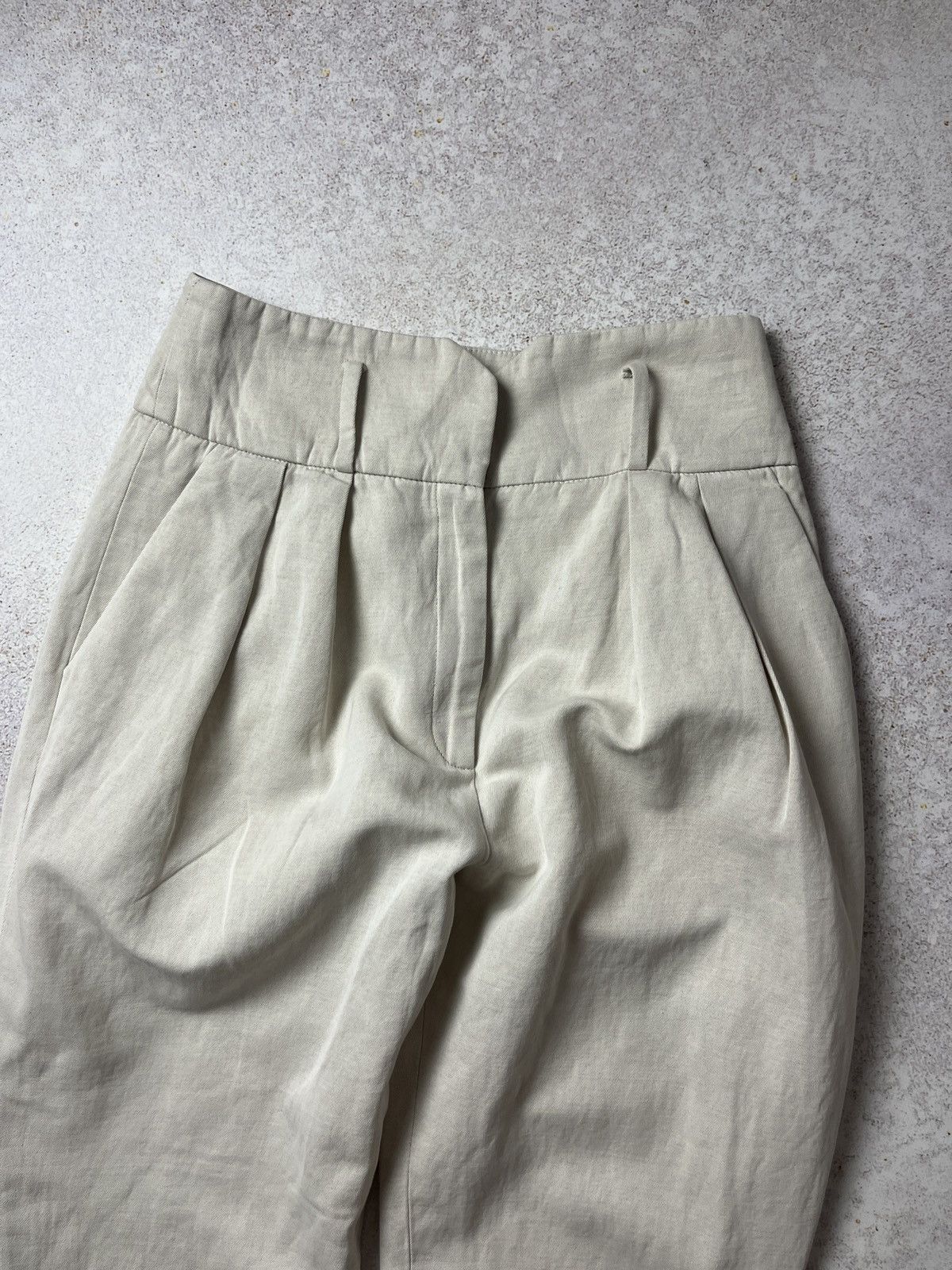 Iro Iro Women's Yila Cotton-Linen Tapered High-Rise Pants Size 26" / US 2 / IT 38 - 3 Thumbnail