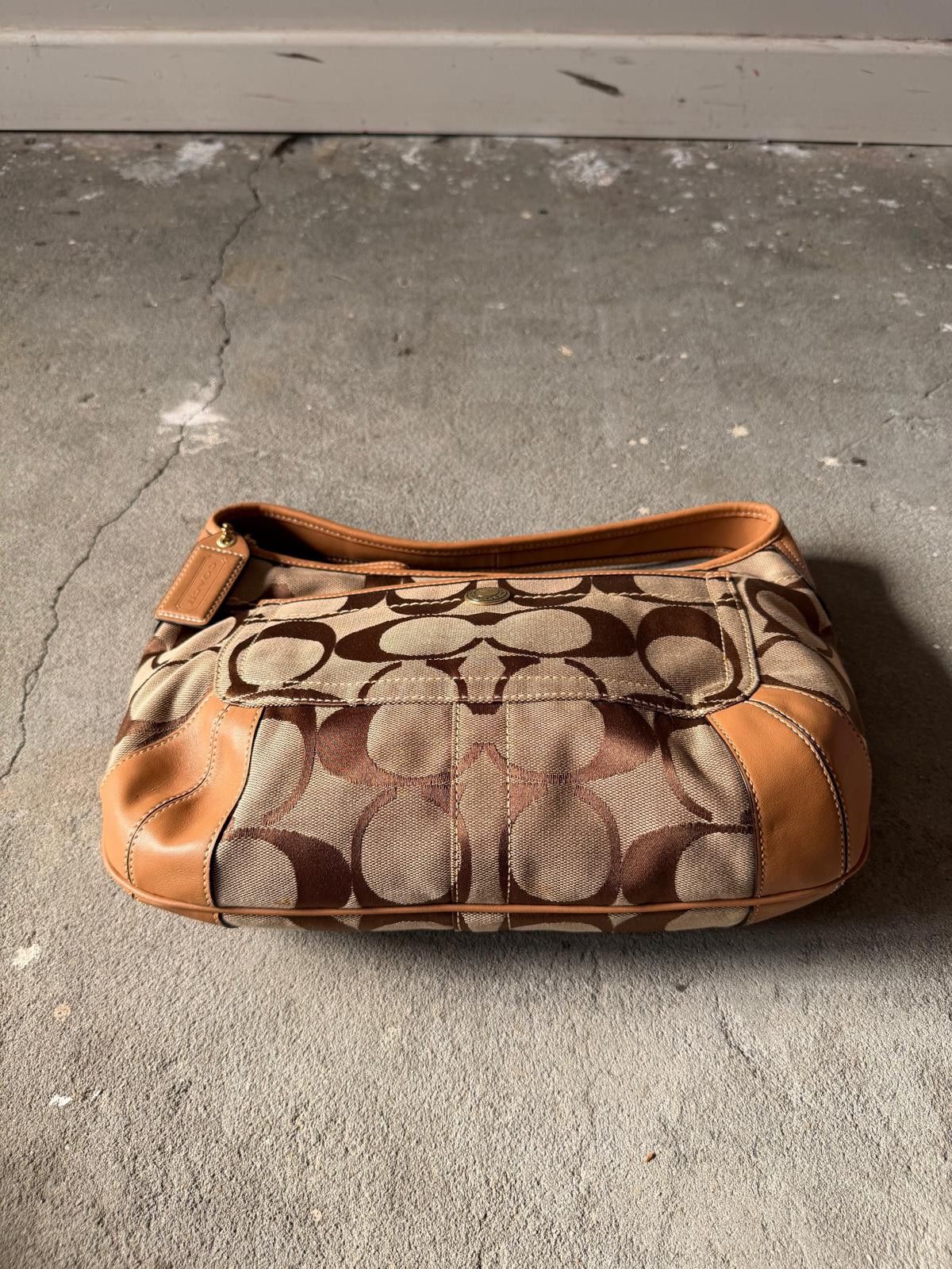 Coach Coach Signature Ergo Shoulder Bag Beige/Brown Size ONE SIZE - 8 Thumbnail