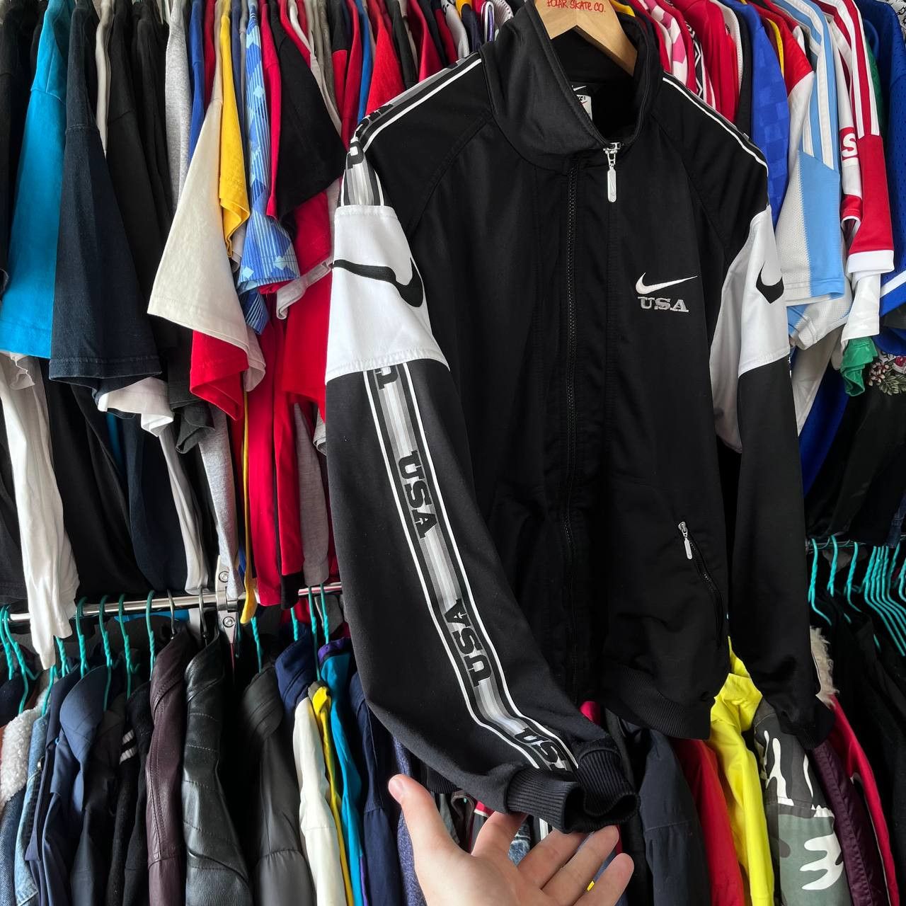 Nike Vintage 90s Nike USA Track Jacket Activewear Sportswear Size US M / EU 48-50 / 2 - 10 Thumbnail