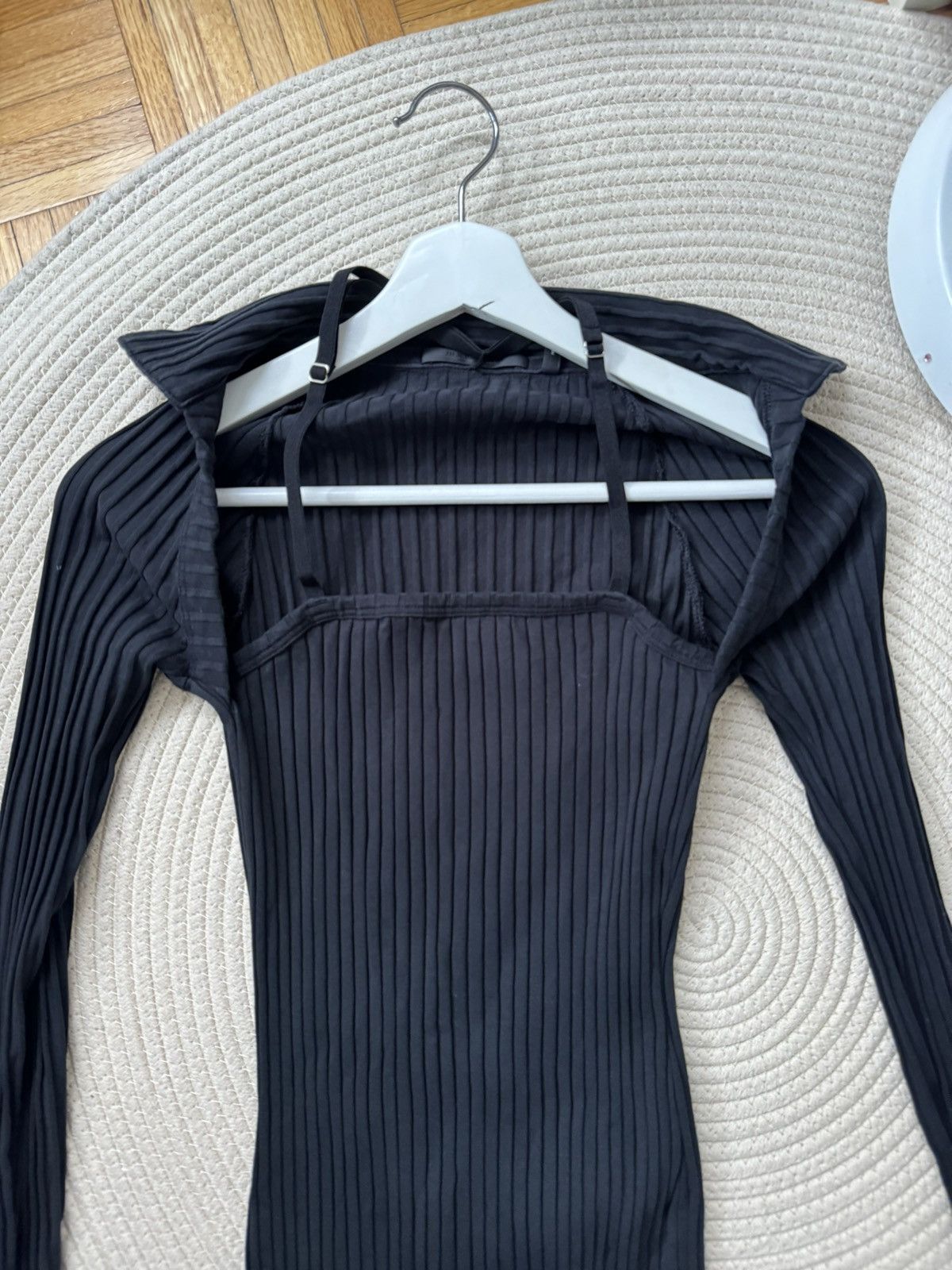 Helmut Lang Helmut Lang Black Luxe Pima Rib Dress size M Size M / US 6-8 / IT 42-44 - 5 Thumbnail