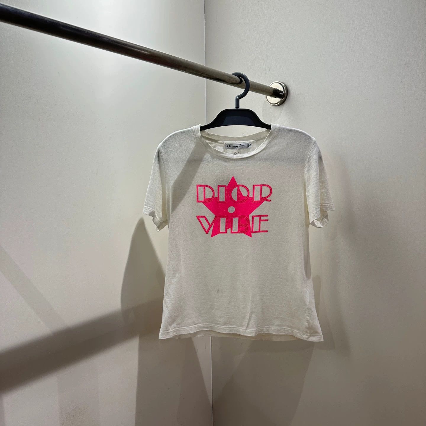 Christian Dior Monsieur Dior may678 star slogan short sleeve S cotton Size S / US 4 / IT 40 - 1 Thumbnail