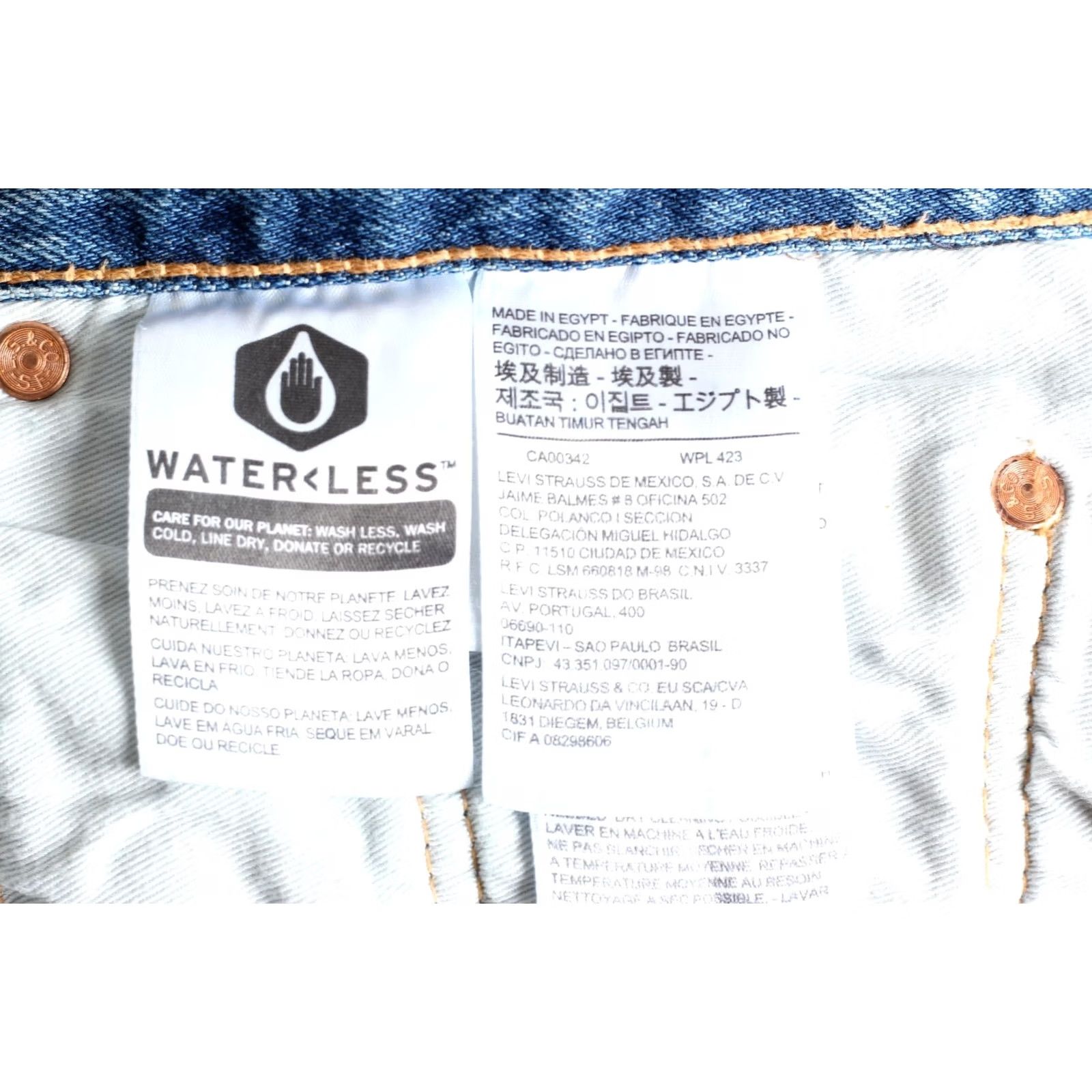 Levi's LEVI’S 501 PREMIUM Big E Jeans Men Size W46 ~L28 Regular Straight Stretch DZ7735 Size US 30 / EU 46 - 6 Thumbnail