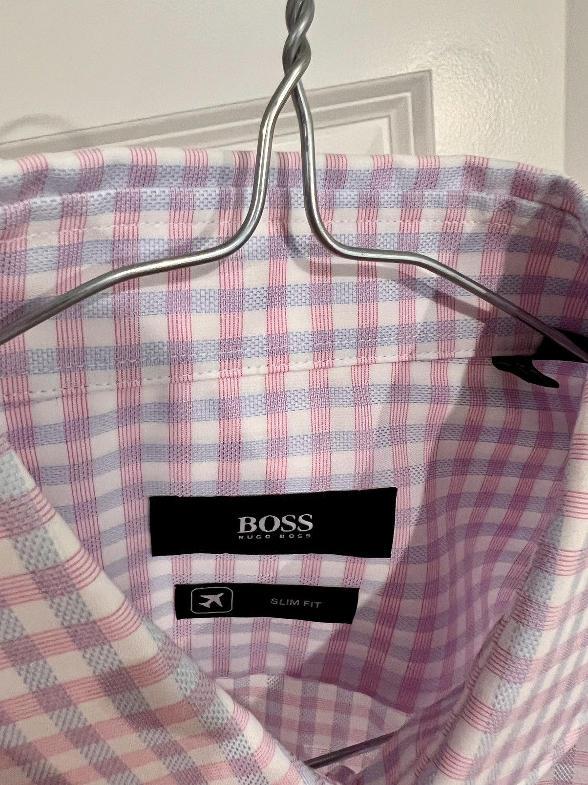 Hugo Boss New - Finest Swiss Fabric-Slim Fit - Travel Shirt Size US S / EU 44-46 / 1 - 7 Thumbnail