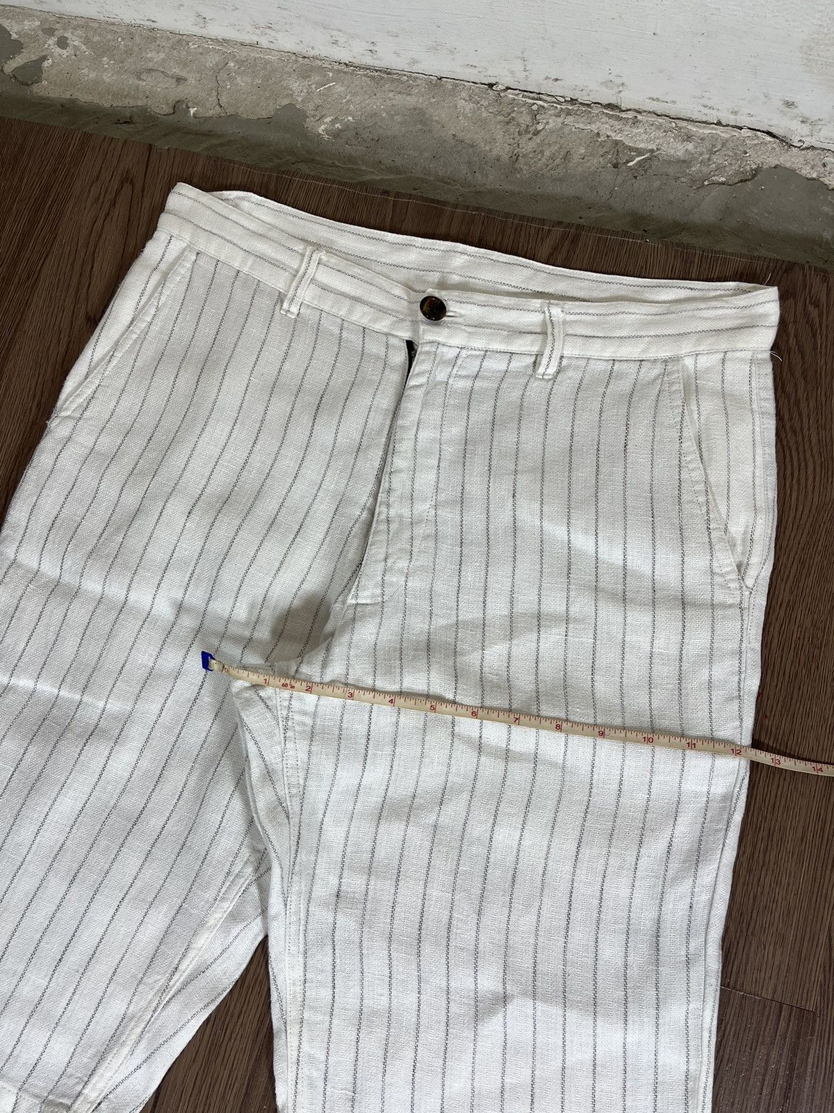Shellac Shellac Pinstripe White Shorts Size US 30 / EU 46 - 13 Thumbnail