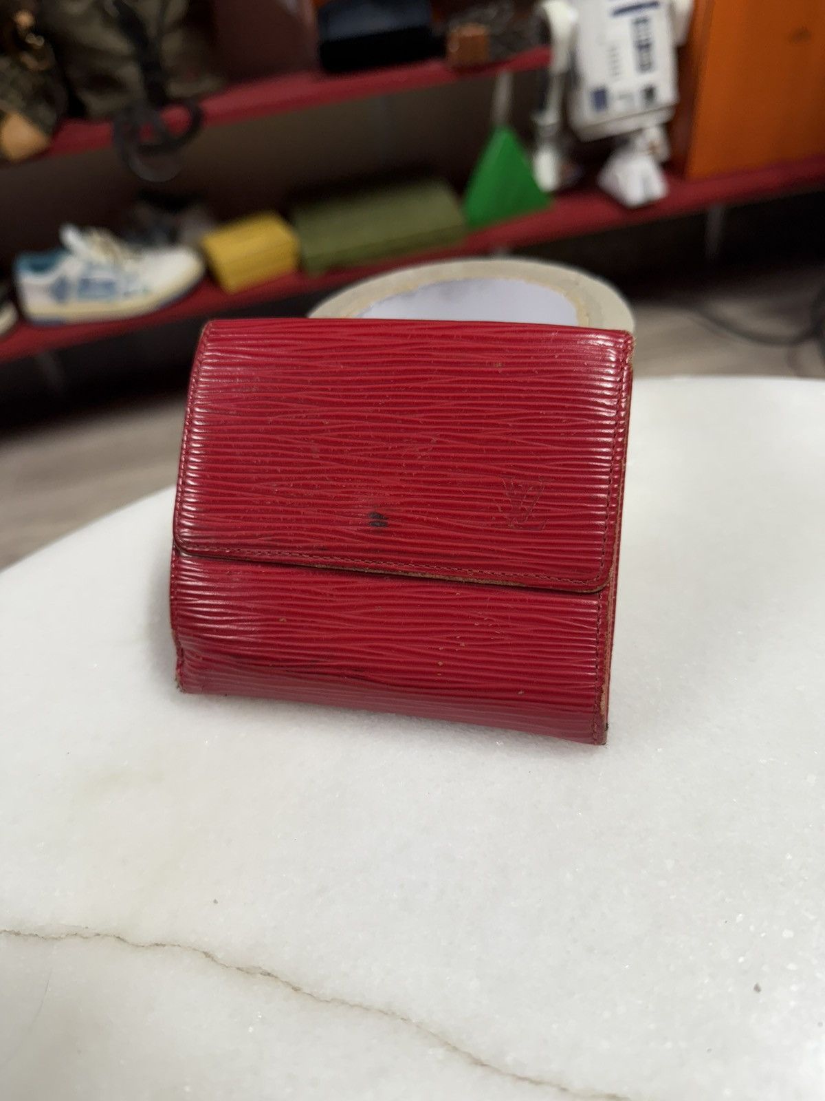 Louis Vuitton Red Epi Leather Wallet Preowned