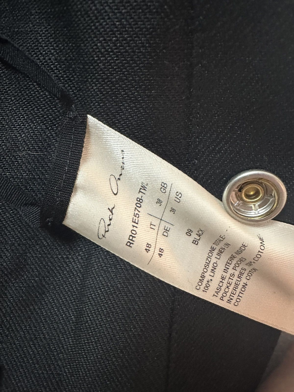 Rick Owens SS25 ‘HOLLYWOOD’ Runway Rider Linen Vest Size US M / EU 48-50 / 2 - 8 Thumbnail