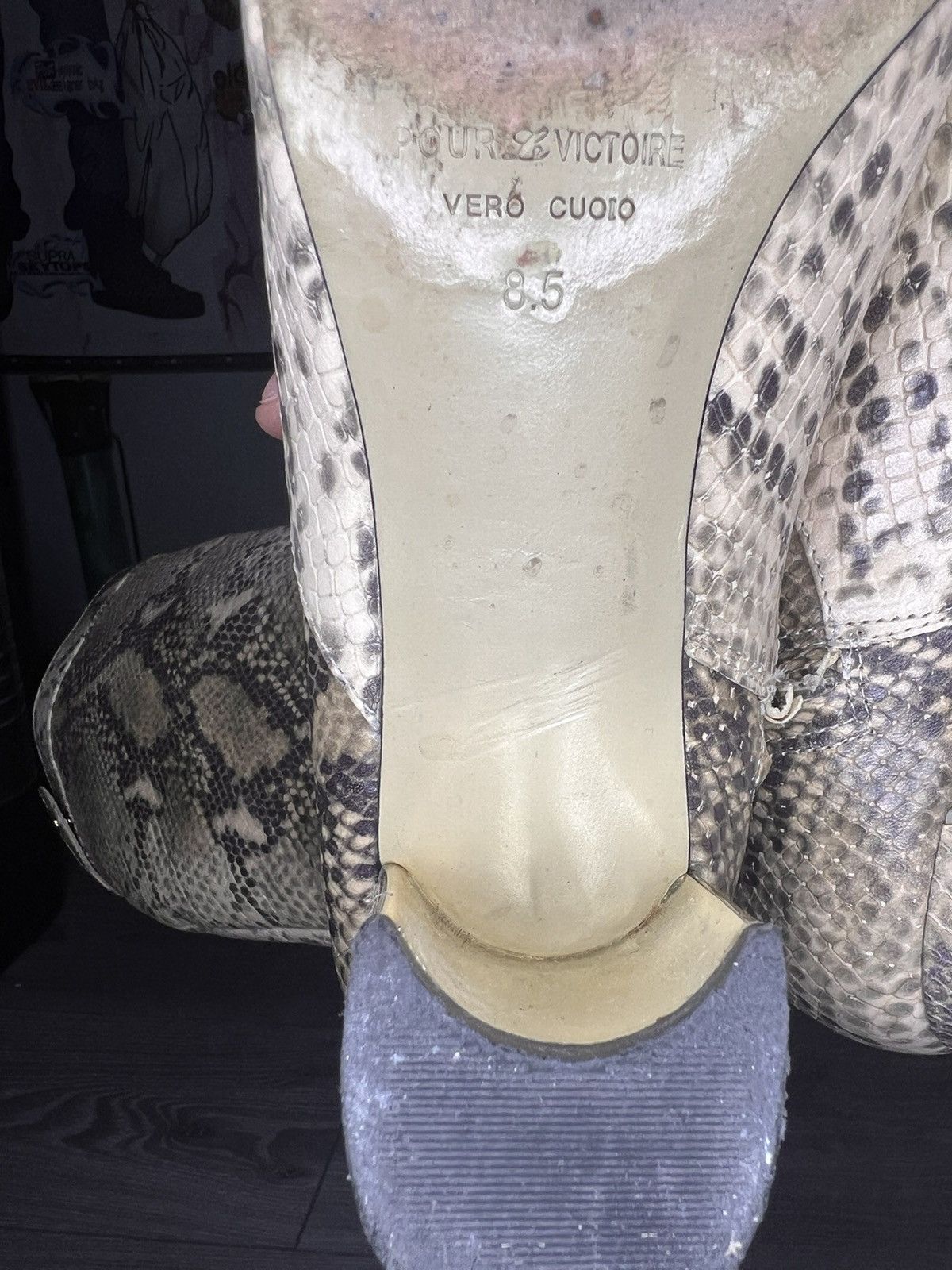 Vintage Vintage snake skin boots Size US 8.5 / IT 38.5 - 5 Thumbnail