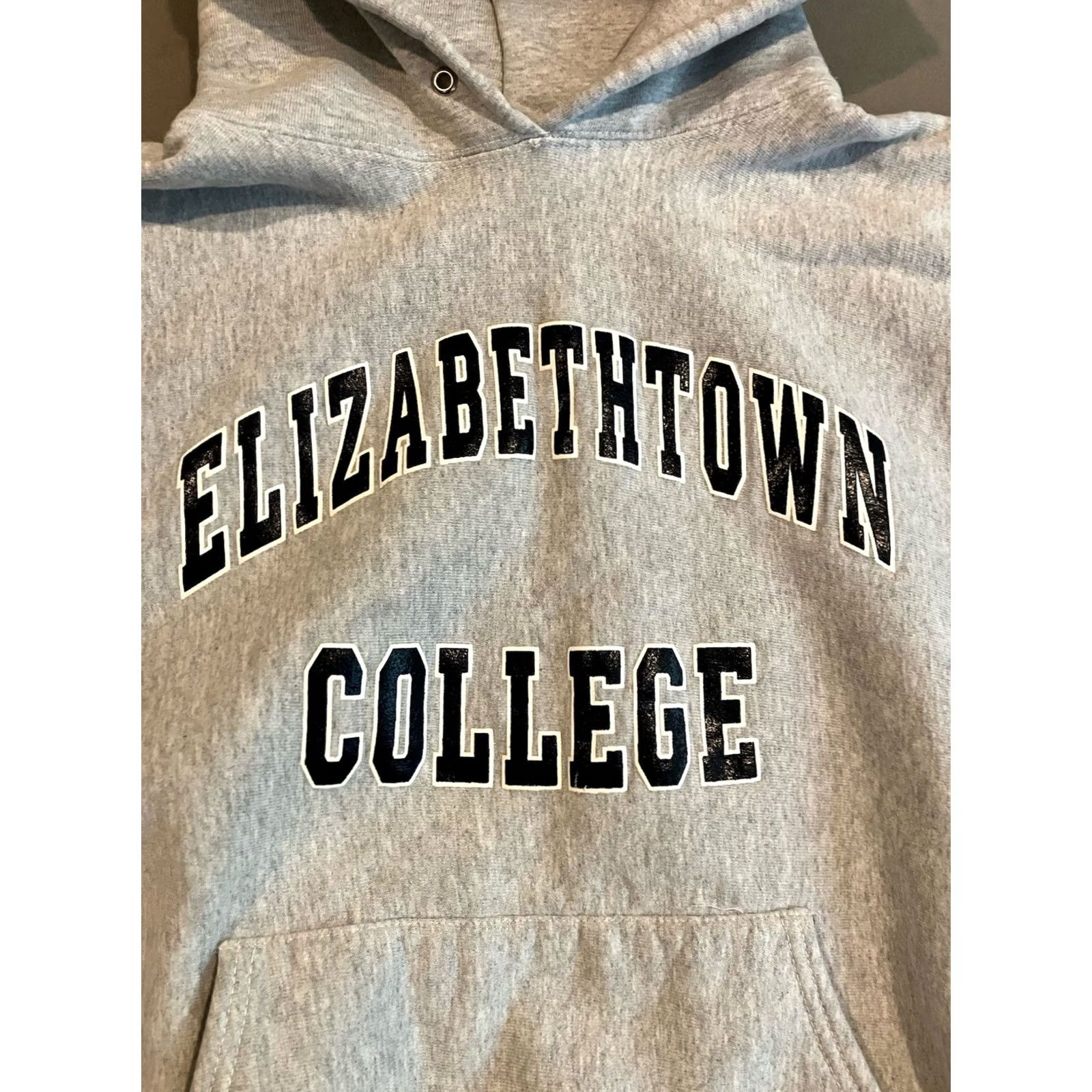 Vintage Vintage Cotton Exchange - Elizabethtown College Reverse Weave Hoodie - Medium Size US M / EU 48-50 / 2 - 2 Thumbnail