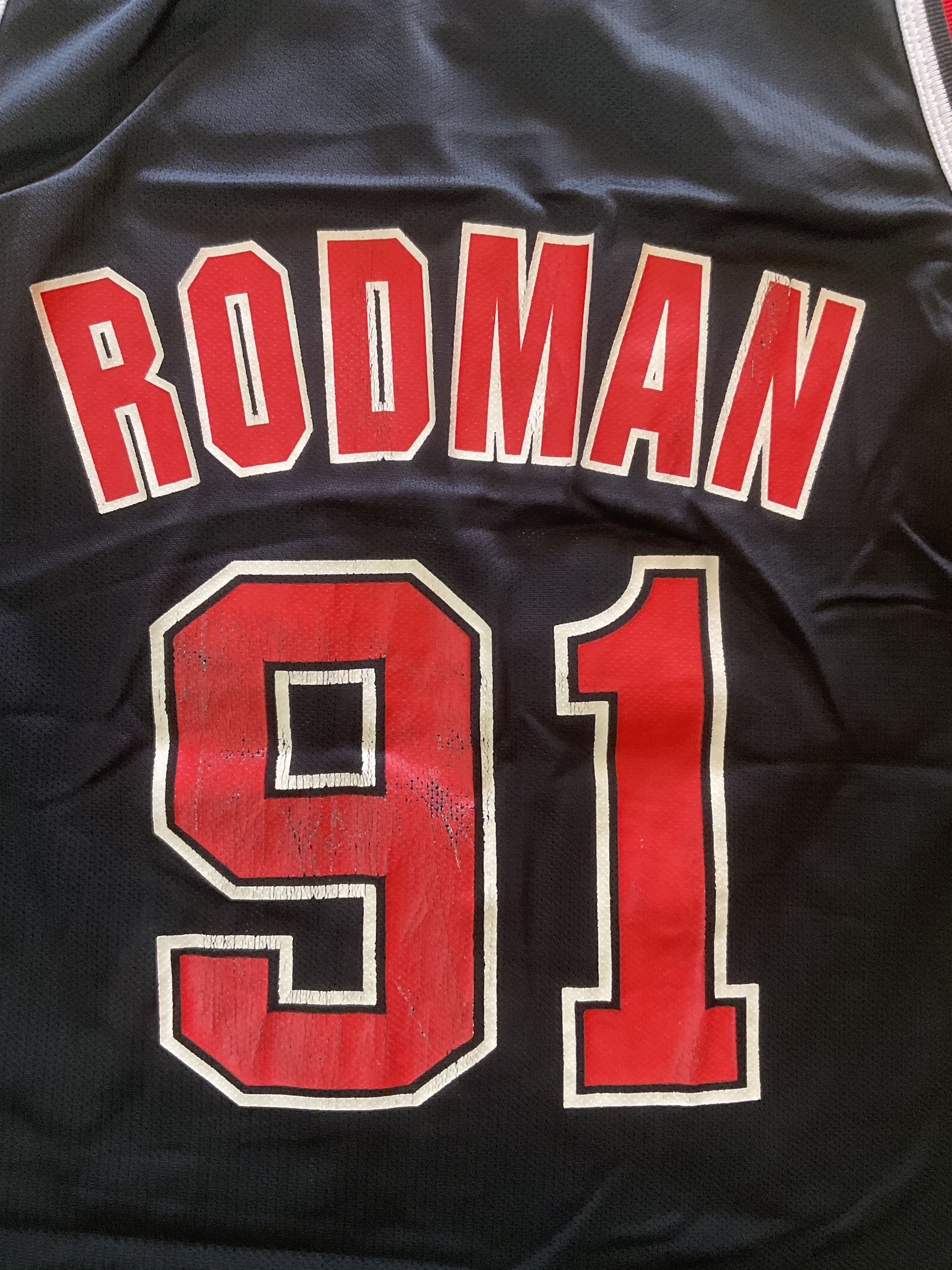 NBA Vintage Chicago Bulls #91 Dennis Rodman Swingman Jersey Size US XL / EU 56 / 4 - 4 Thumbnail