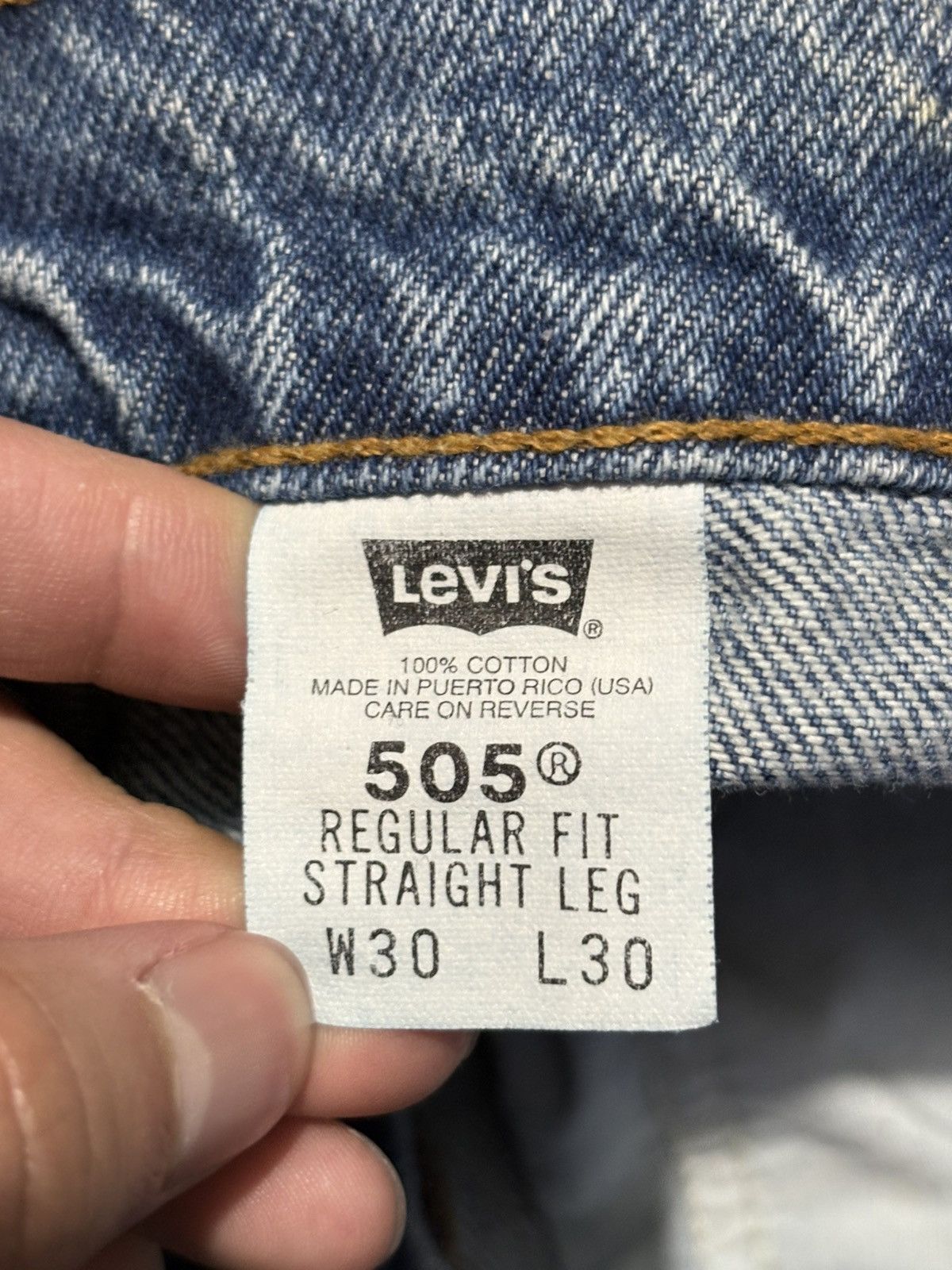 Levi's 30x30 29x32 90s Levis Orange Tab 505 Lot Denim Bundle USA Size US 30 / EU 46 - 14 Thumbnail