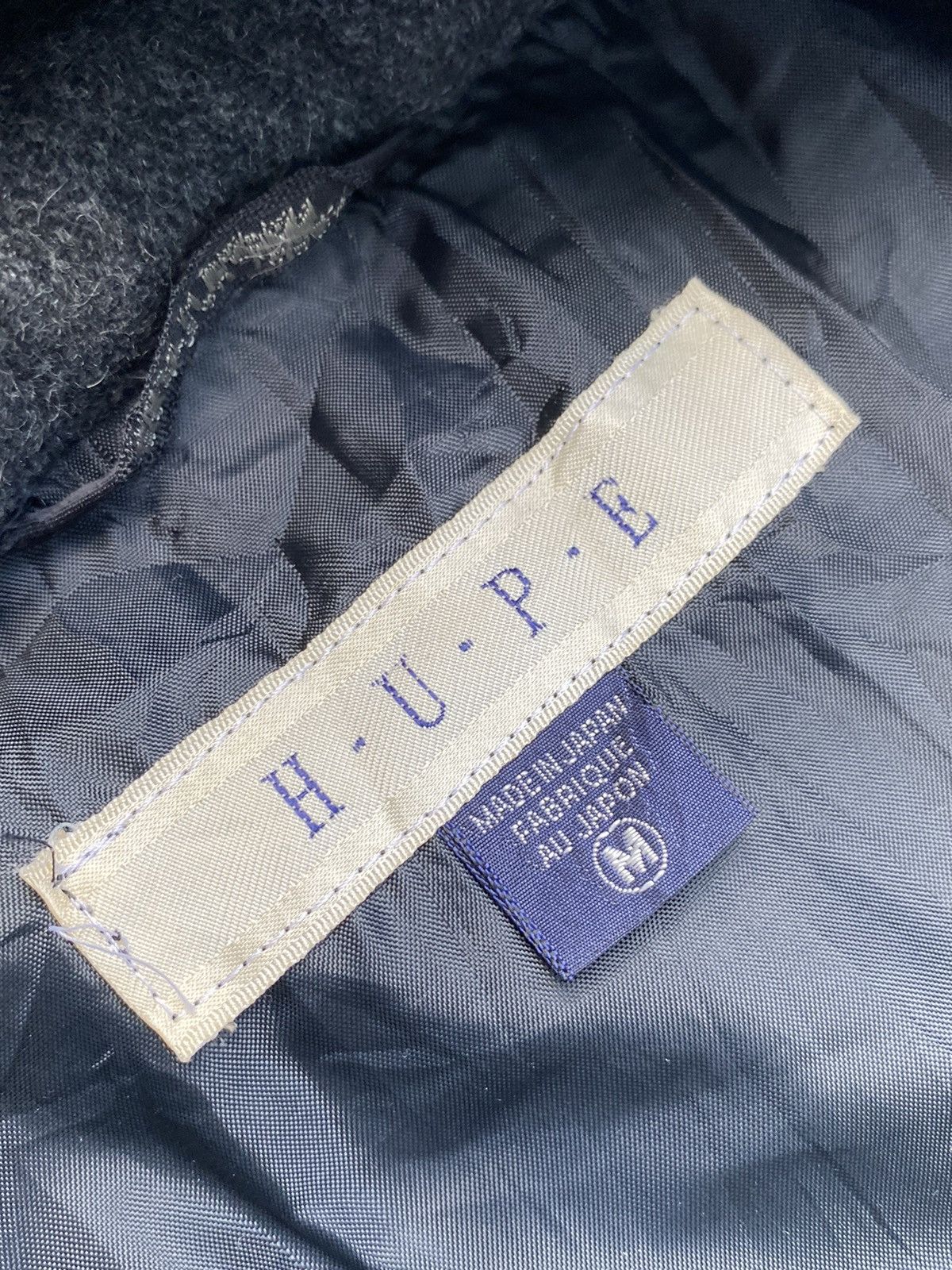 Japanese Brand × Vintage Vtg H.U.F.E Wool Jacket Zip Up Size US L / EU 52-54 / 3 - 7 Thumbnail