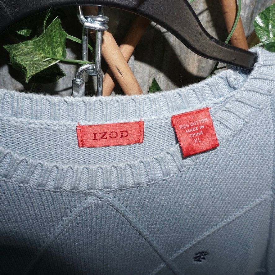 Izod XL - Vintage Y2K IZOD embroidered 2000s knit argyle sweater Size US XL / EU 56 / 4 - 3 Thumbnail