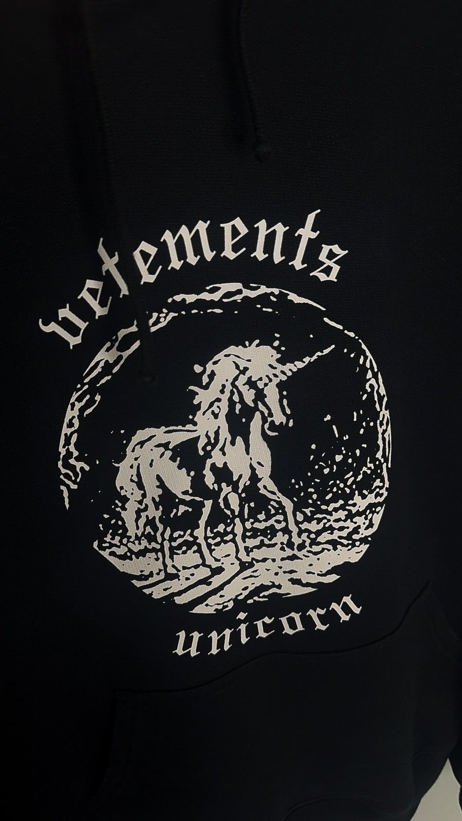 Vetements ✅ Vetements black Unicorn Hoodie Size US S / EU 44-46 / 1 - 2 Thumbnail