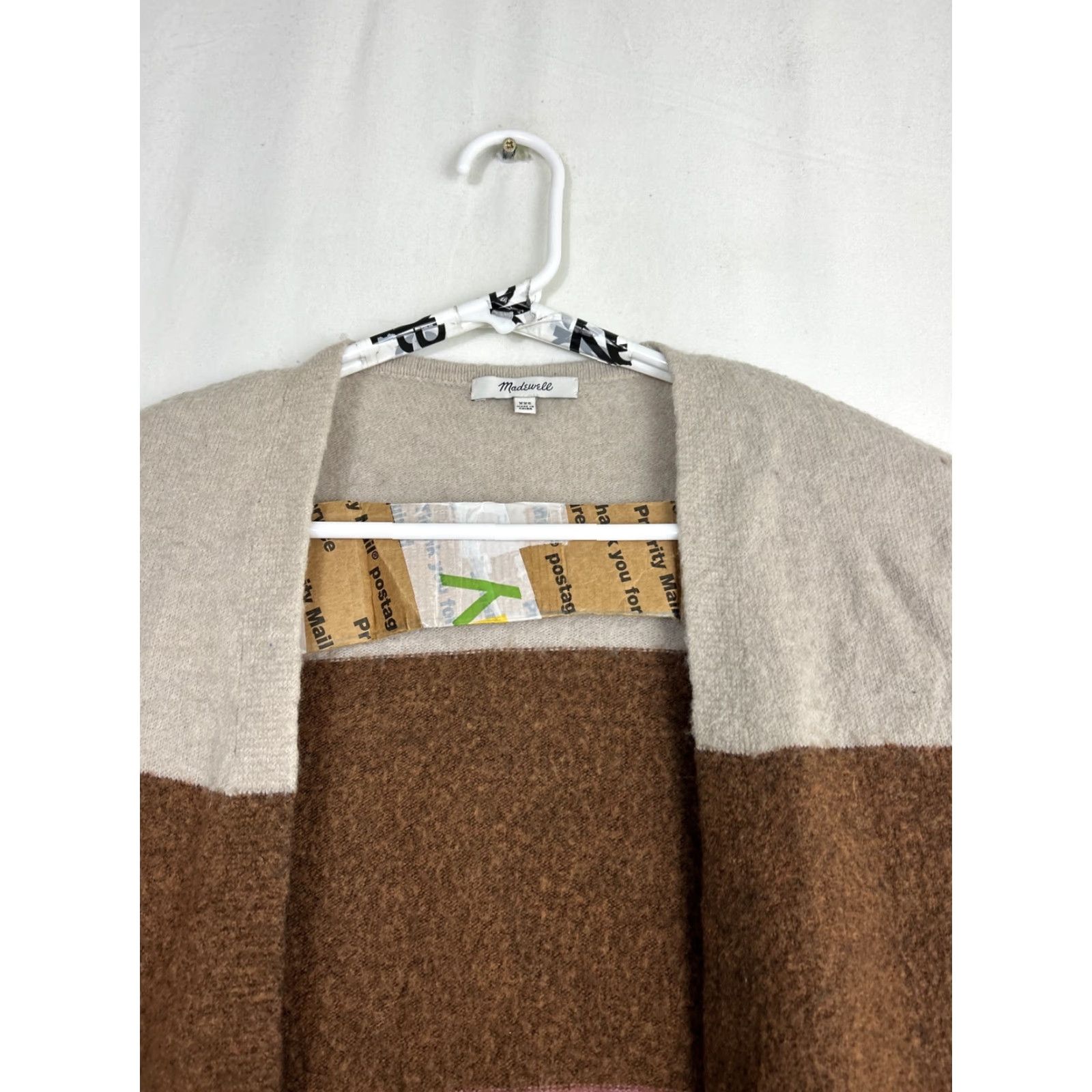 Madewell Madewell Cardigan Shirt XXS Womens Cream Cozy Short Walker Stripe Print Heather quinoa Size XXS / US 00 / IT 34 - 3 Thumbnail