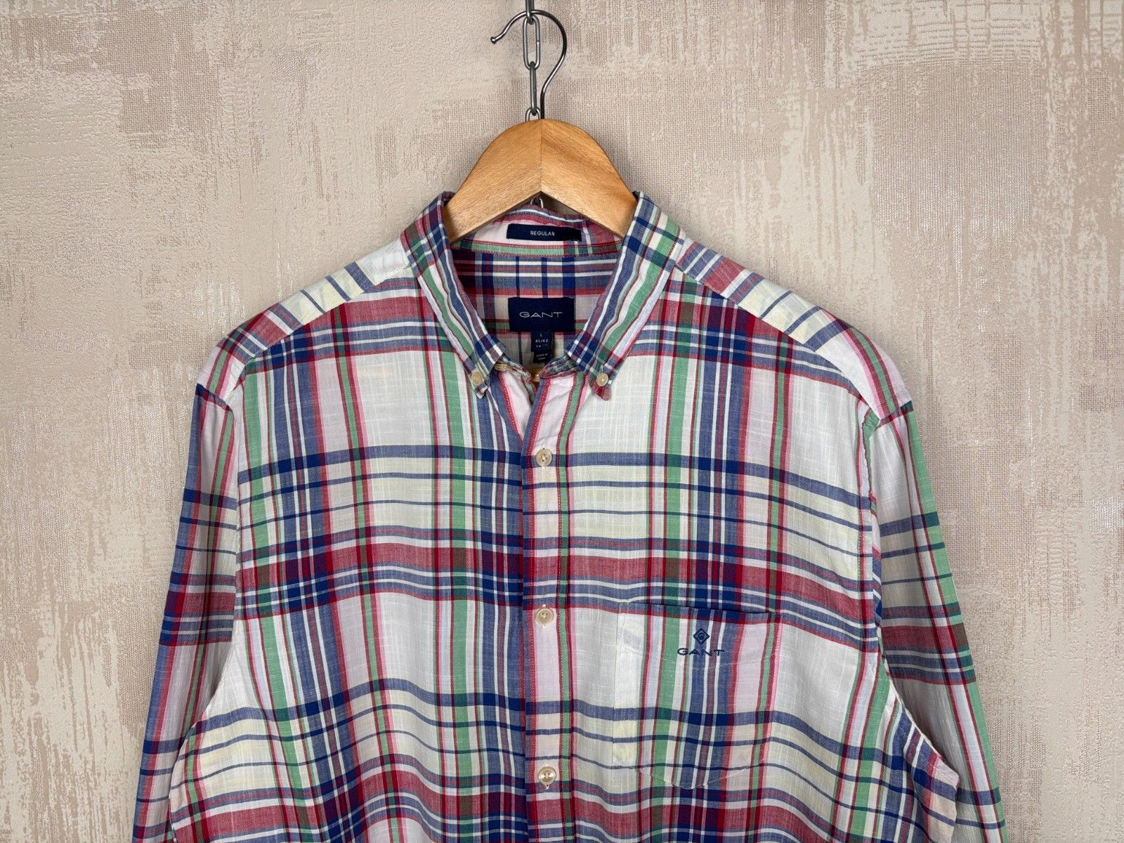Gant Gant Check Long Sleeve Shirt Button Up Cotton Size US L / EU 52-54 / 3 - 4 Thumbnail