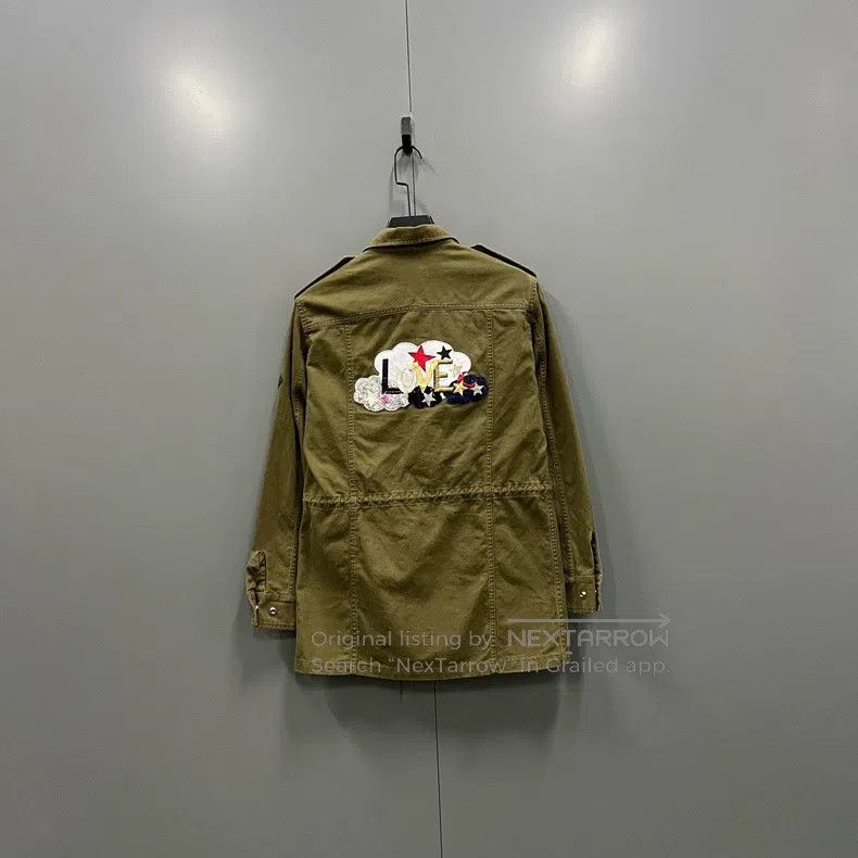 Saint Laurent Paris Saint Laurent Paris Military green logo embroidery jacket Size XS / US 0-2 / IT 36-38 - 3 Thumbnail