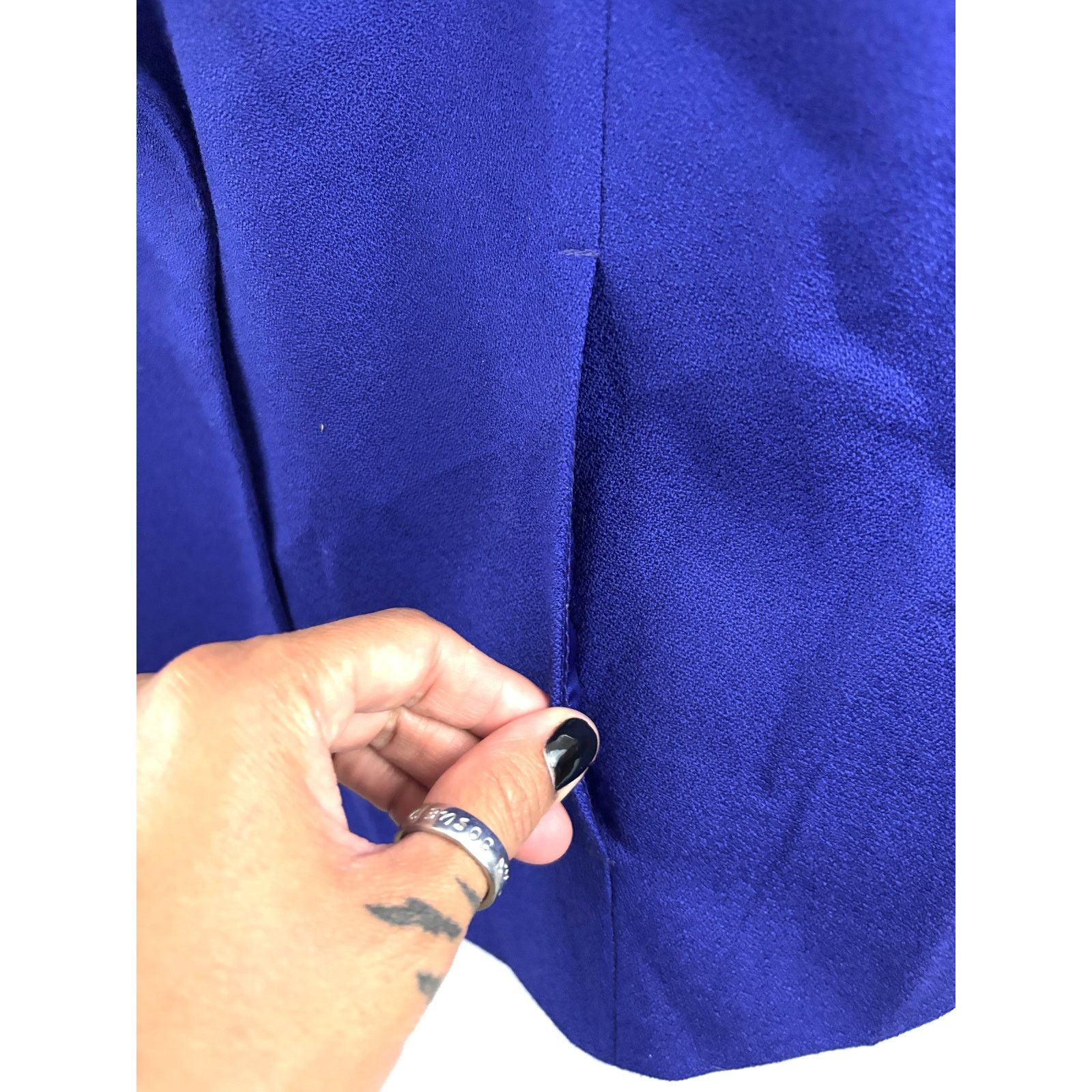 Pendleton VTG 1990s Pendleton Wool Blazer Jacket One-Button Blue 14 Size XL / US 12-14 / IT 48-50 - 5 Thumbnail