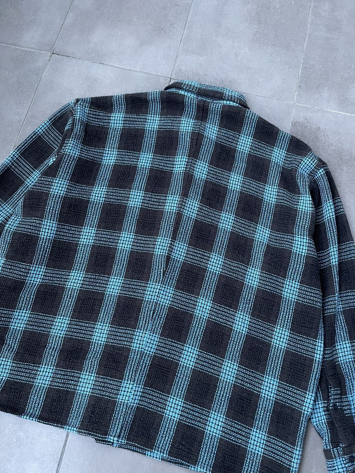 Won Hundred !DS! SS23 Won Hundred Maza Brown Blue Checker Flannel Shirt Size US L / EU 52-54 / 3 - 14 Thumbnail