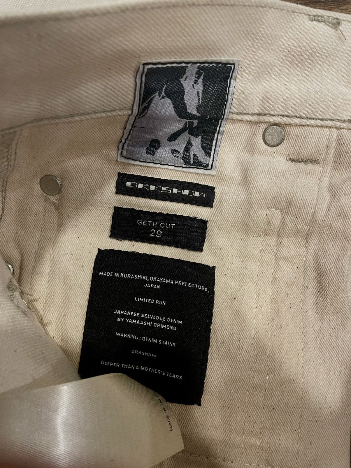 Rick Owens Rick Owens Limited Selvedge Geth cut Size US 29 - 8 Thumbnail