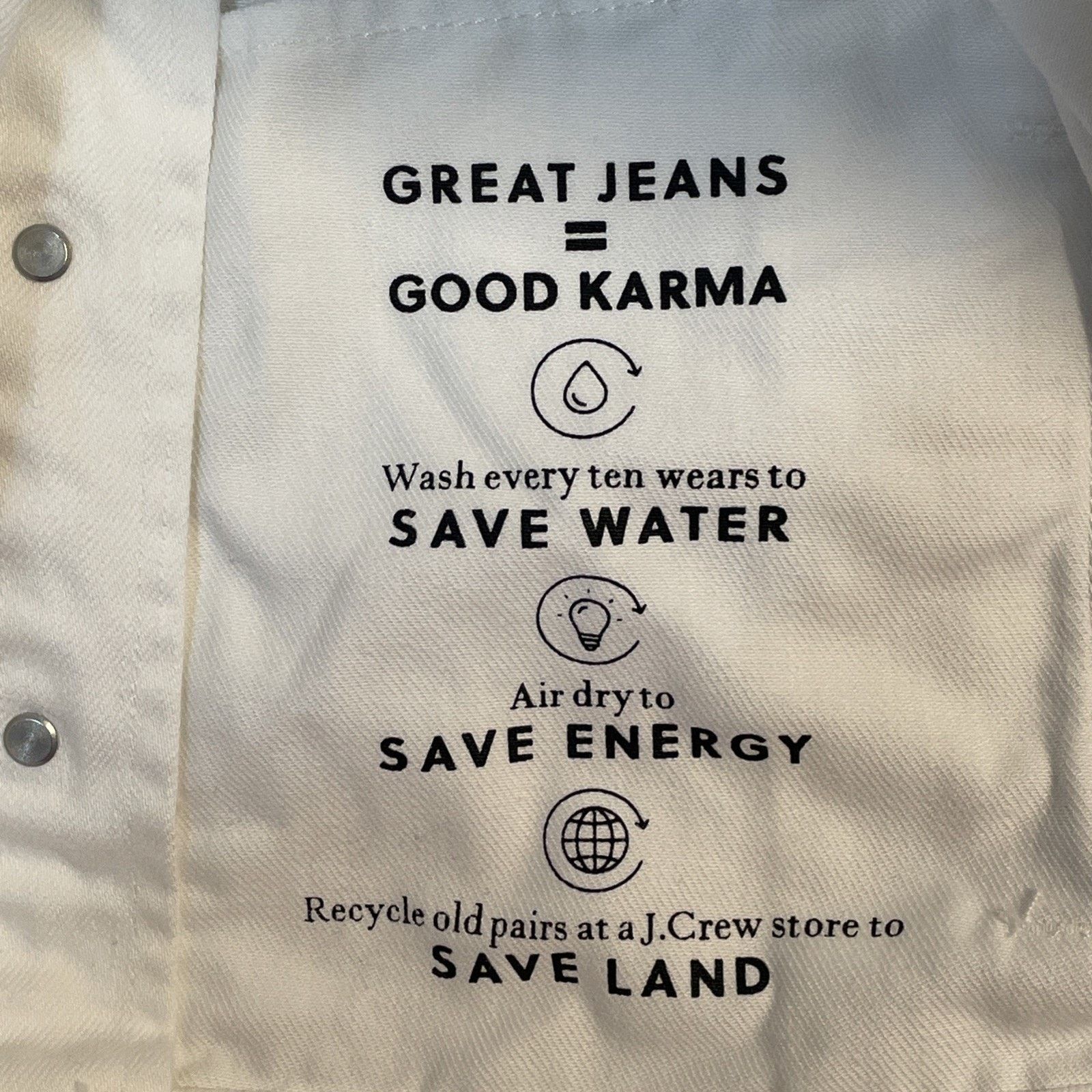 J.Crew J.CREW DENIM size S Jacket COTTON Long Sleeves WHITE Size S / US 4 / IT 40 - 18 Thumbnail