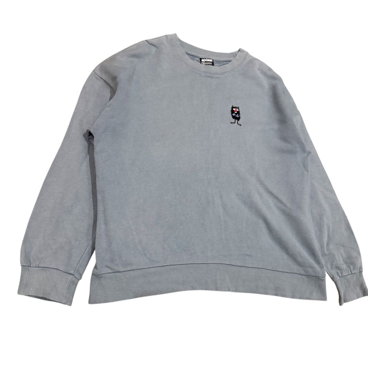 Anime Vintage Moomin Character Sweatshirt - Embroidered Stinky Size US L / EU 52-54 / 3 - 3 Thumbnail