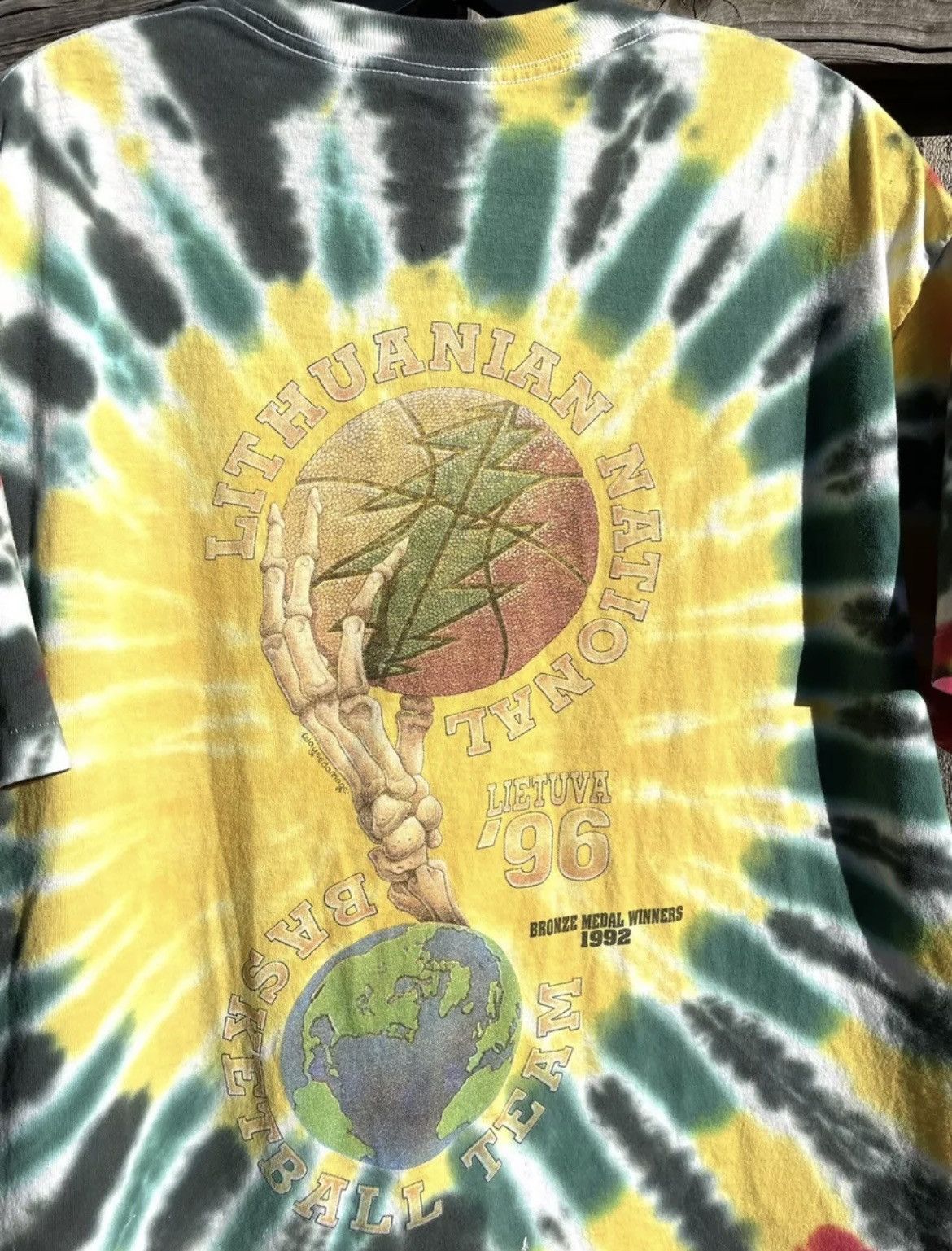 Anvil Vintage 90s Grateful Dead Lithuania T Shirt XL Single Stitch Size US XL / EU 56 / 4 - 3 Thumbnail