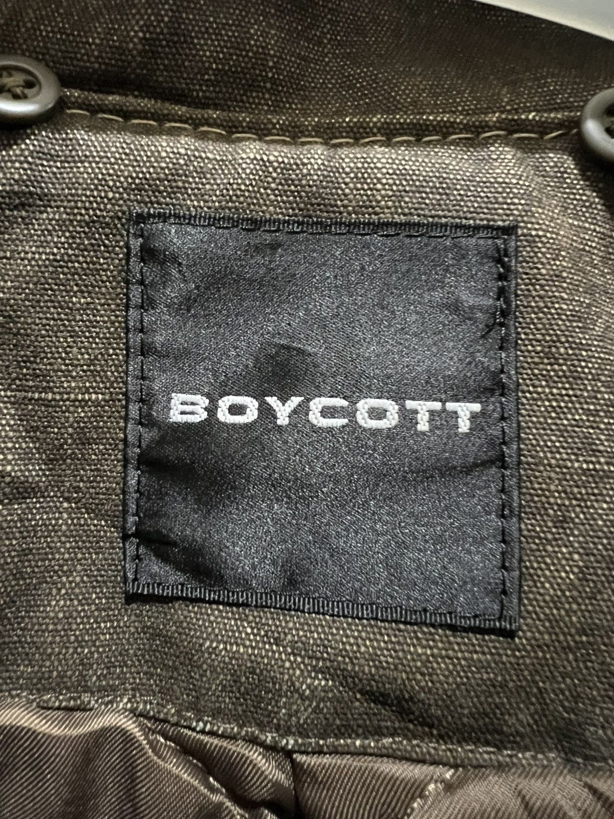 Japanese Brand Boycott Denim Waxed Button Up Quilted Lined Jacket Size US M / EU 48-50 / 2 - 7 Thumbnail