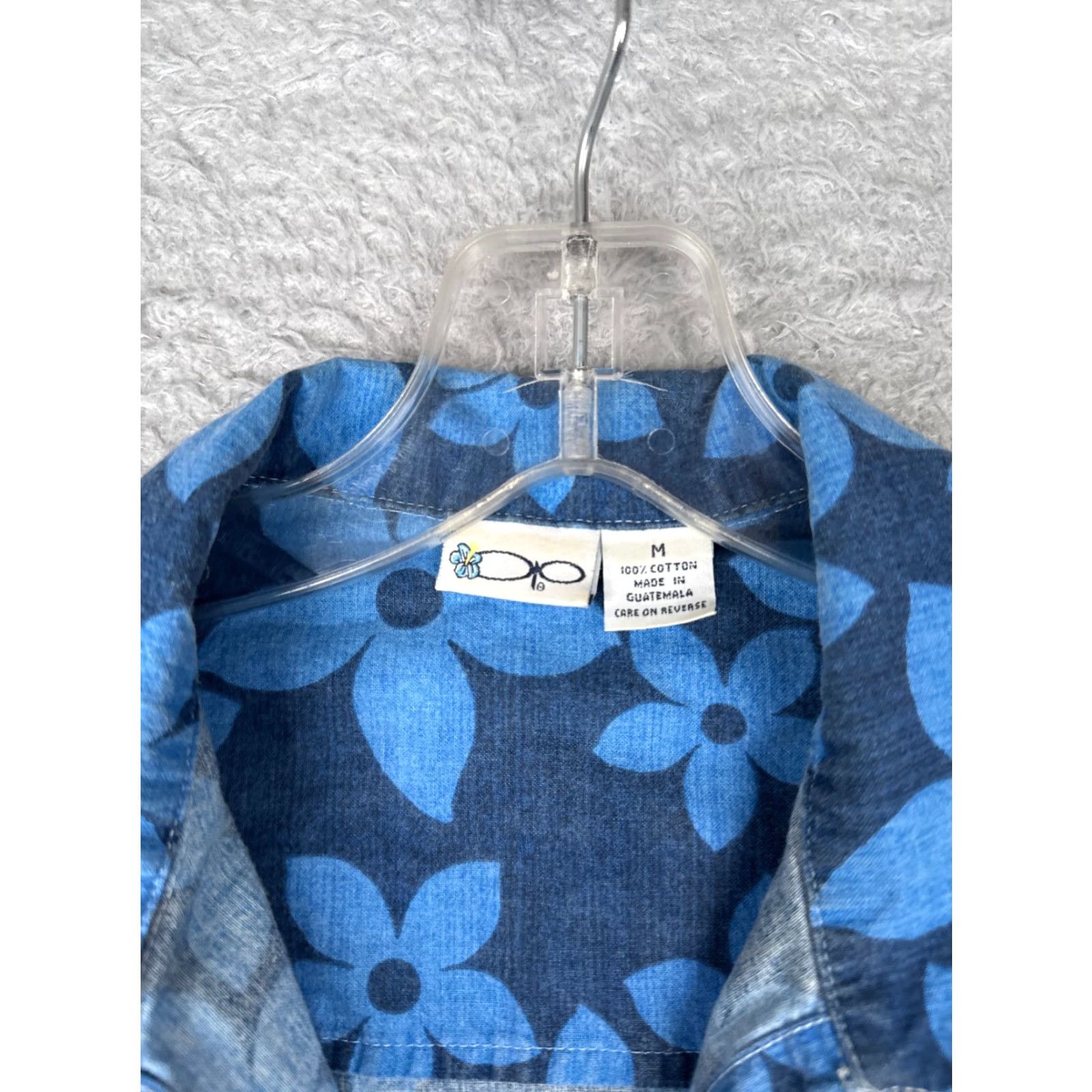 Ocean Pacific Ocean Pacific Shirt Men Medium Floral Hawaii Blue Cotton Short Sleeve Size US M / EU 48-50 / 2 - 6 Thumbnail