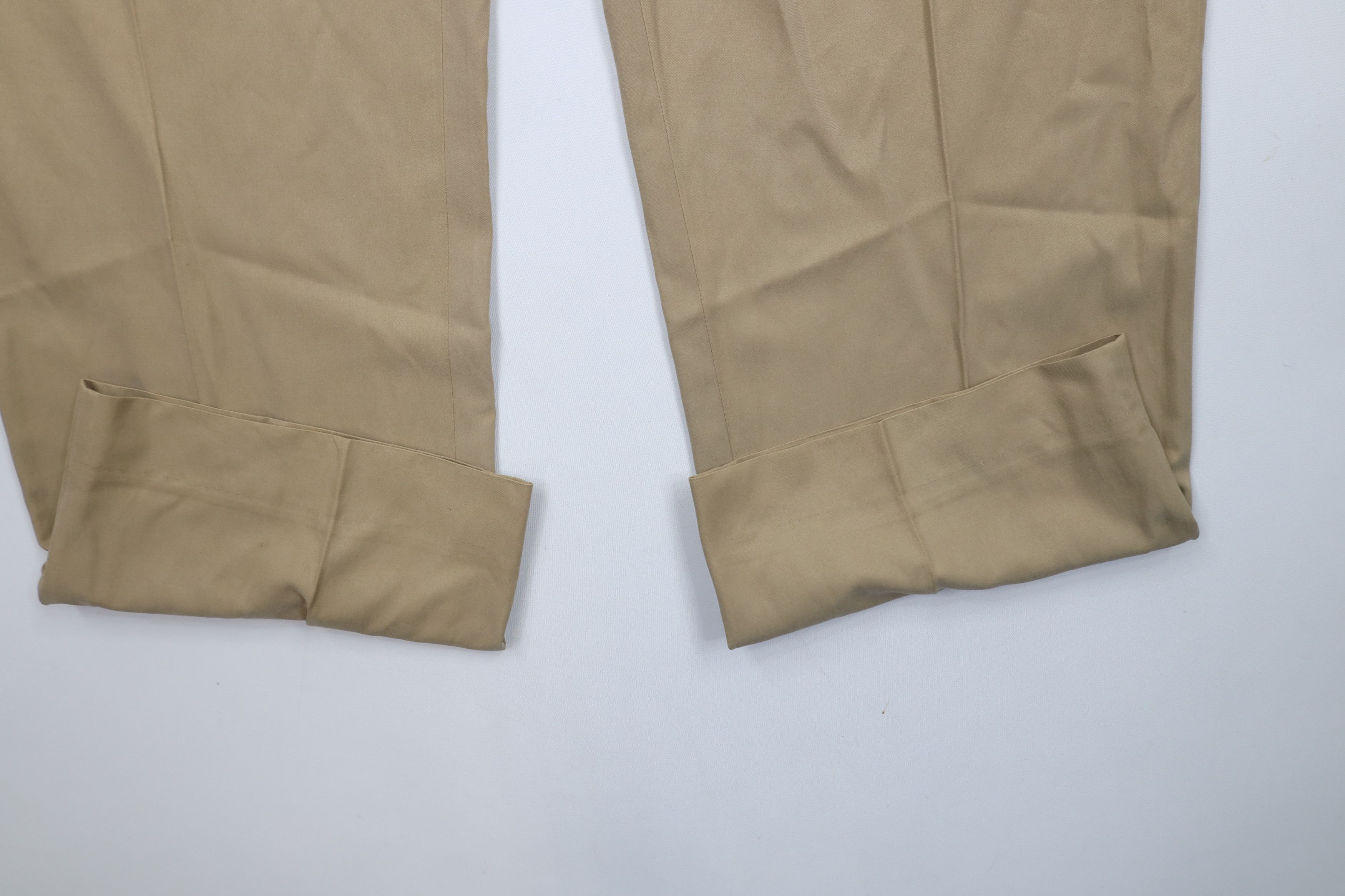 Ralph Lauren × Vintage Vintage 90s Ralph Lauren Blend Wide Leg Chino Pants Beige Size US 36 / EU 52 - 5 Thumbnail