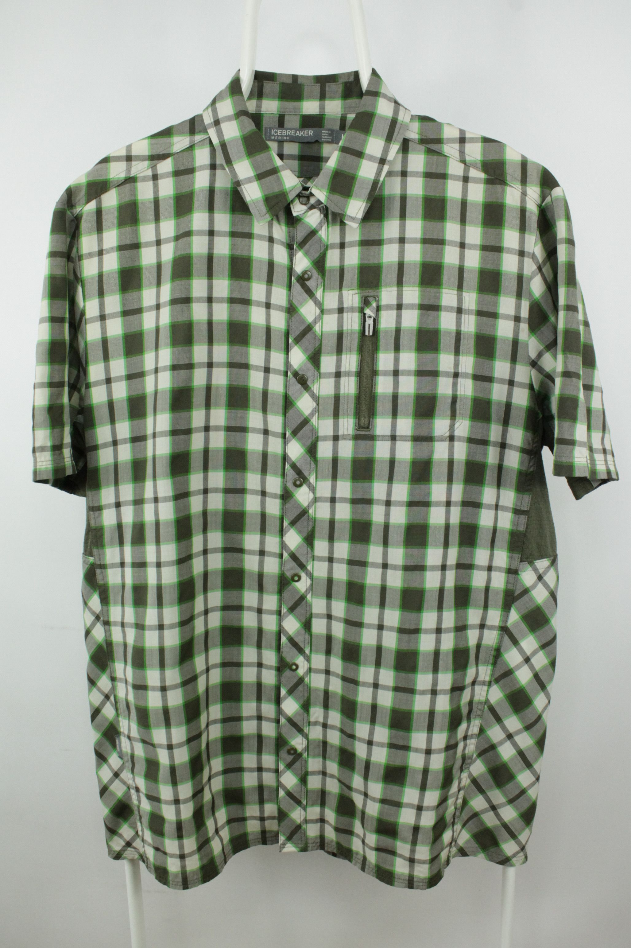 Icebreaker Icebreaker Compass Merino S/S Plaid Shirt Men's Size US L / EU 52-54 / 3 - 1 Thumbnail