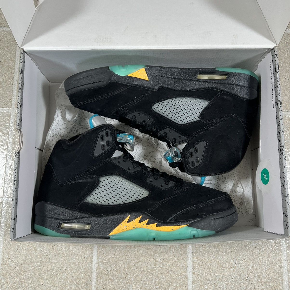 Jordan Brand Size 10- Nike Air Jordan 5 Retro Aqua Black (2023) Size US 10 / EU 43 - 9 Thumbnail