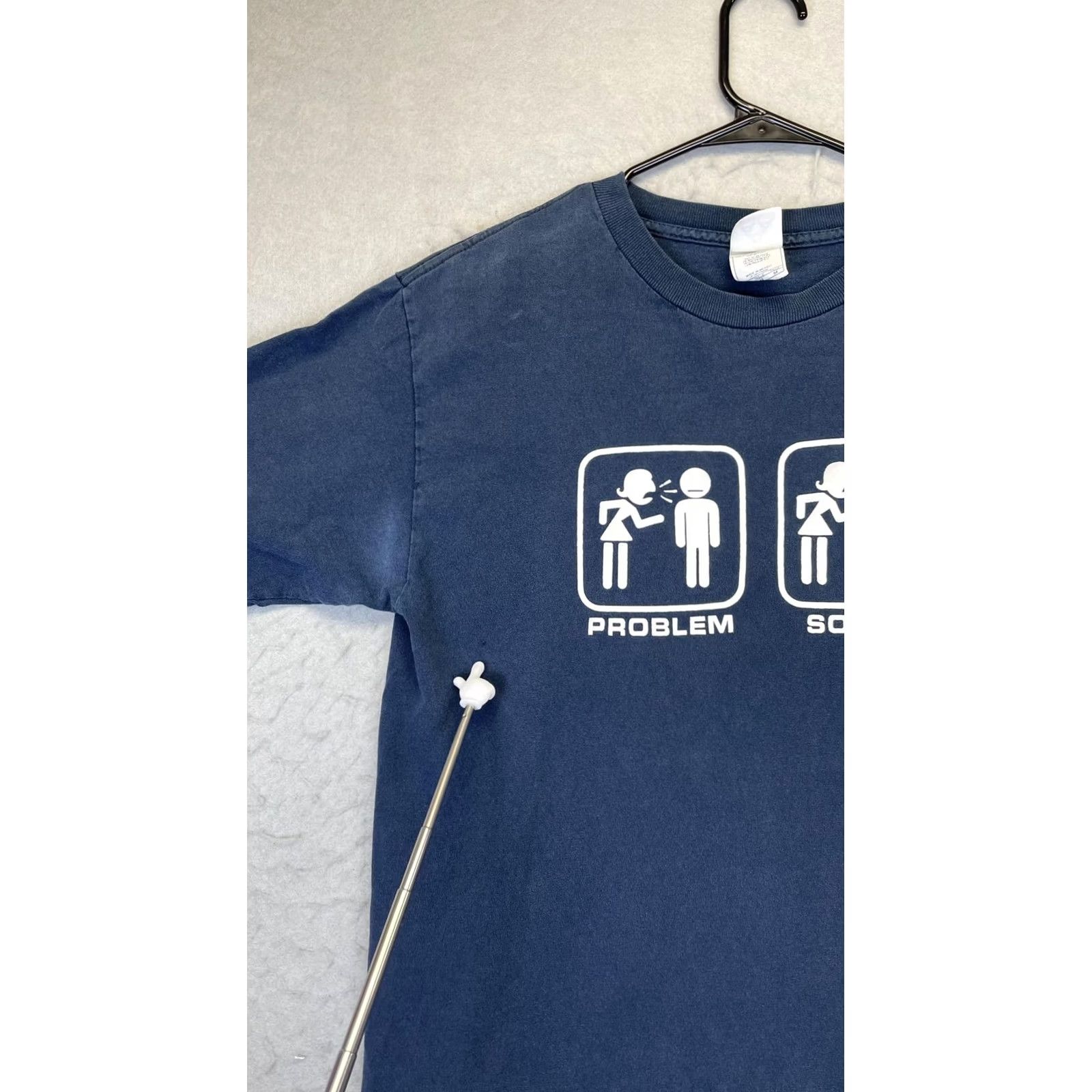 Vintage Alstyle Shirt Mens Medium Navy Blue Graphic Funny Meme Humor Tee Size US M / EU 48-50 / 2 - 4 Thumbnail