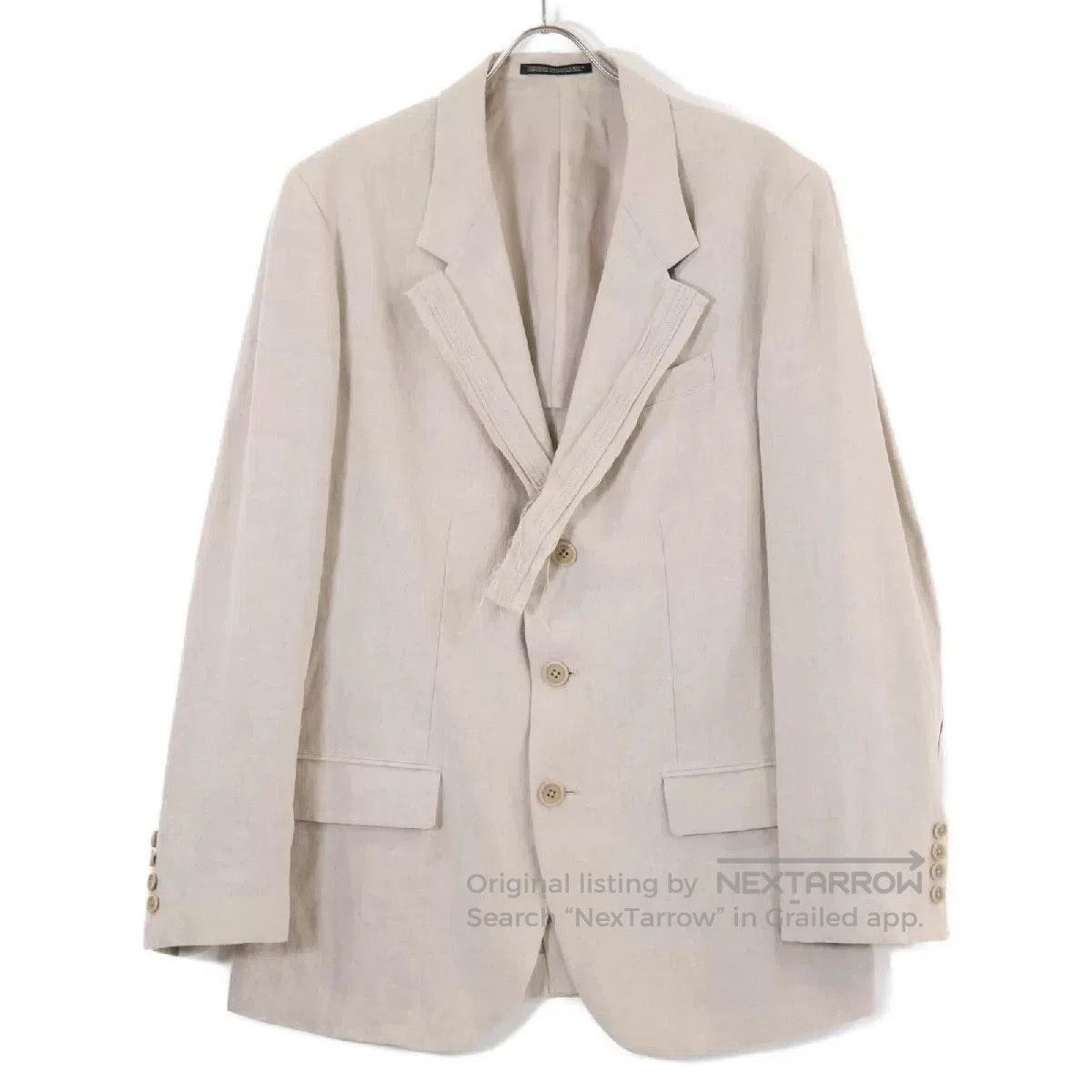 Y's for Men Y's for Men Beige Linen Blazer. Size US L / EU 52-54 / 3 - 1 Thumbnail